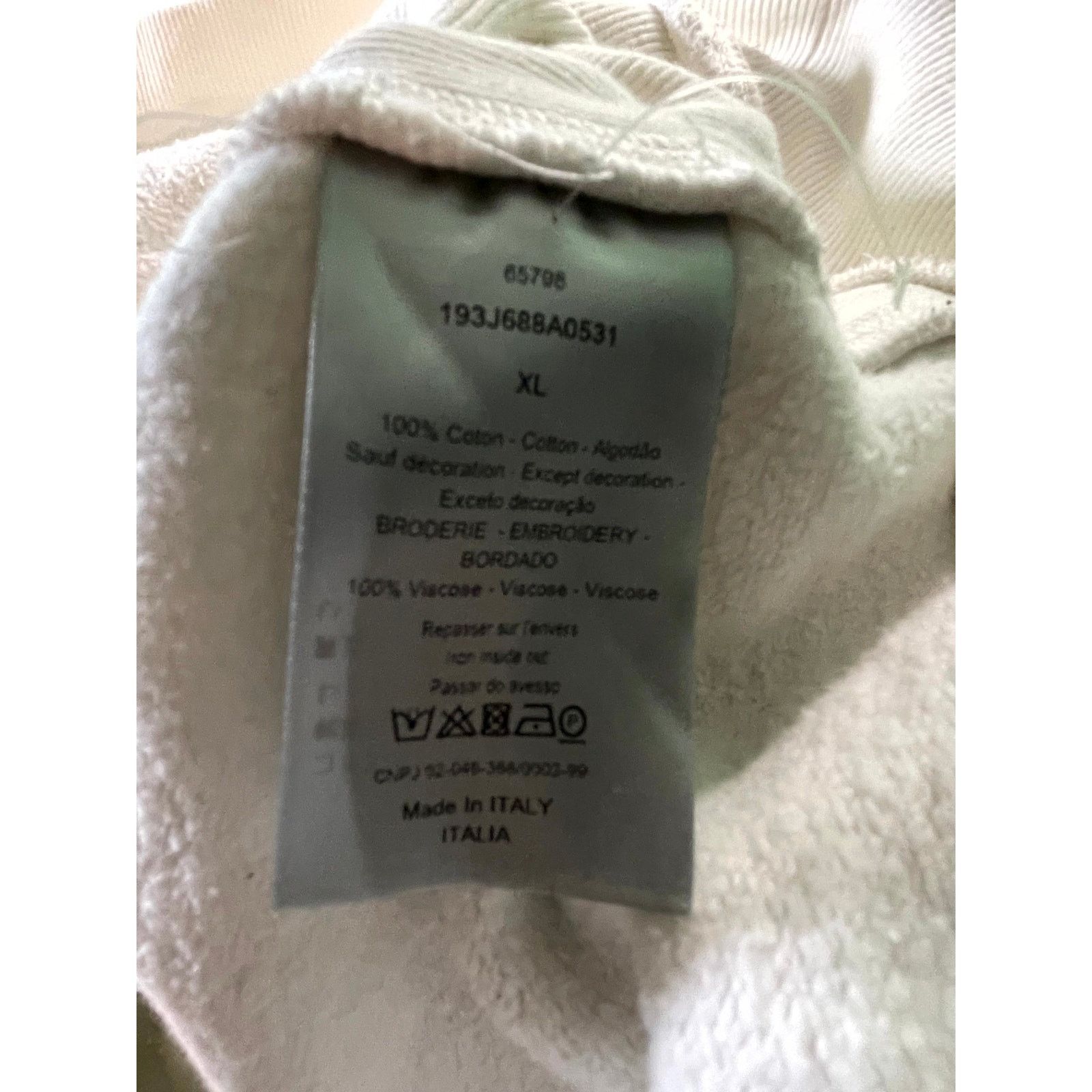 Dior Dior CD Logo White & Black Hoodie Size US XL / EU 56 / 4 - 4 Thumbnail