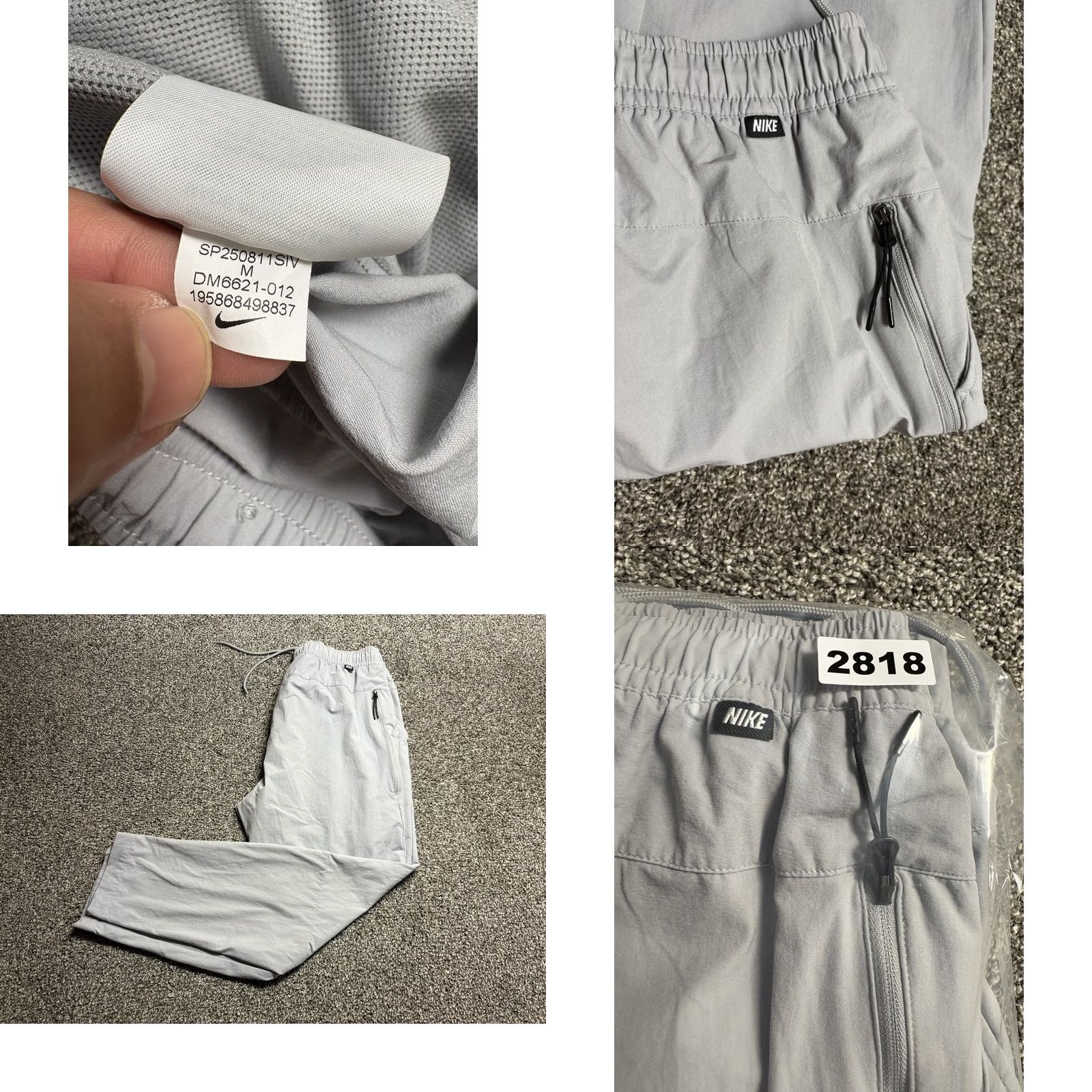 Nike Nike Sportswear Commuter Pants Men M Platinum Tech Woven Performance DM6621 Size US 31 - 8 Thumbnail