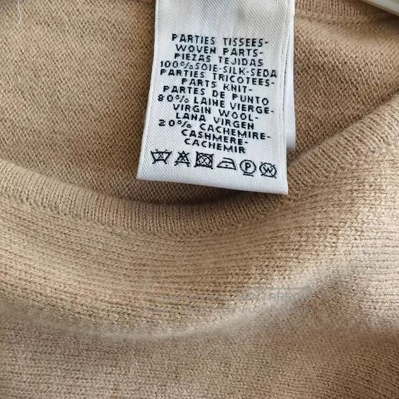 Hermes Hermes Khaki Silk and Cashmere Knit Top Size XXS / US 00 / IT 34 - 5 Thumbnail