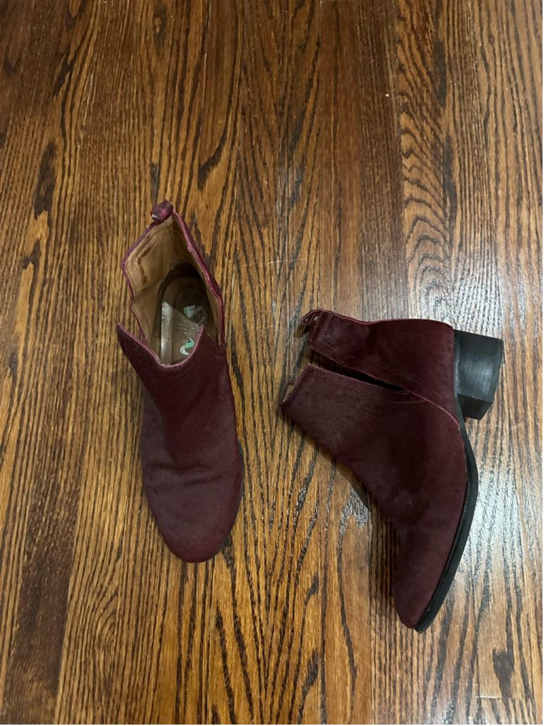 Jeffrey Campbell Jeffrey Campbell Ankle Boots Size 38.5 Burgundy Size US 8 / IT 38 - 1 Thumbnail