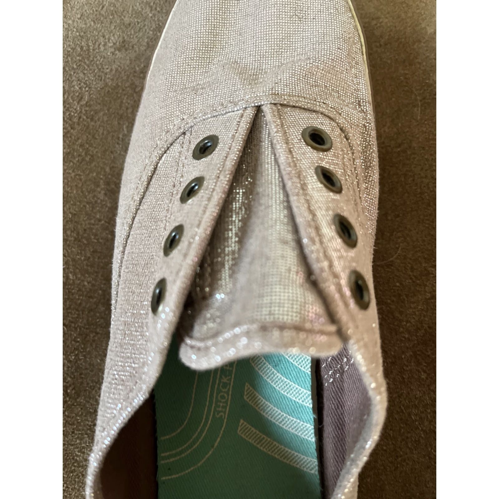 Keds VINTAGE Keds Women's Sneakers Size 6.5 Pink Champagne Sparkles Athletic Slip-On Lightweight Comfort Girls Size US 6.5 / IT 36.5 - 6 Thumbnail