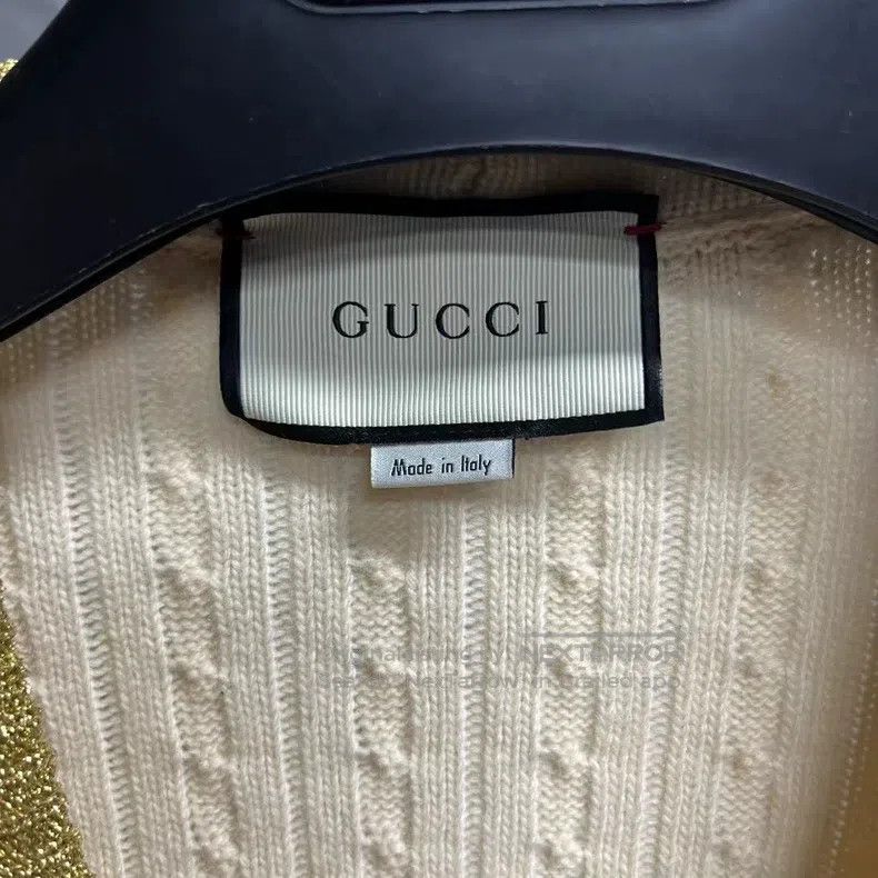 Gucci Gucci Cream white hemp flower trim cashmere wool long card Size XS / US 0-2 / IT 36-38 - 3 Thumbnail