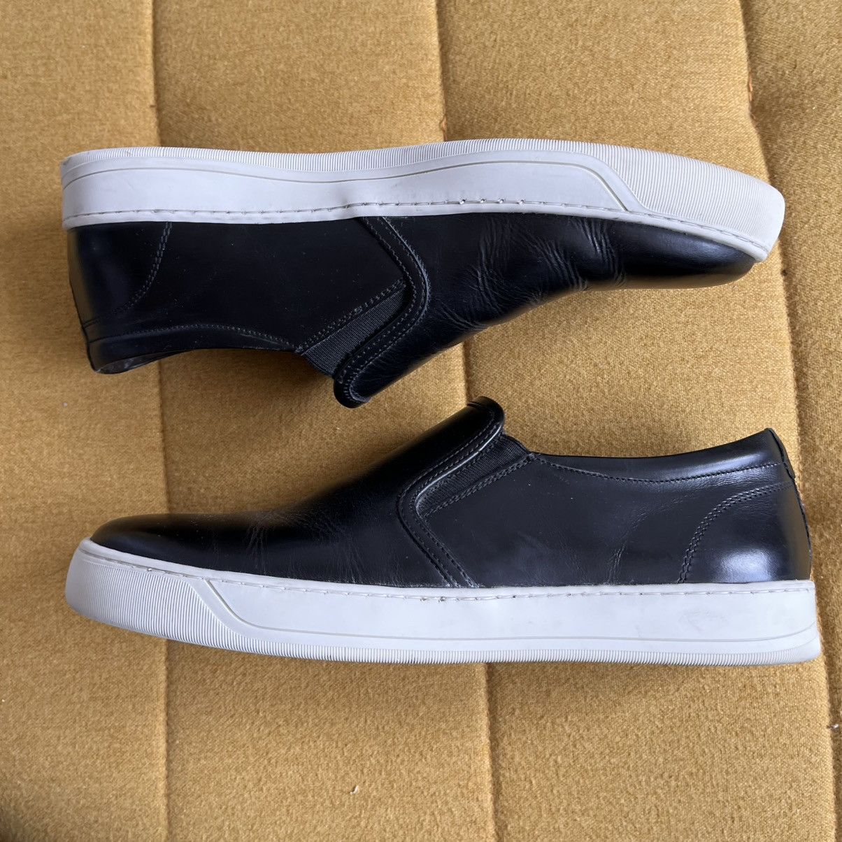 Bruno Magli Bruno Magli Wimpy Handmade Italian Leather Sneakers Black Size US 10.5 / EU 43-44 - 4 Thumbnail