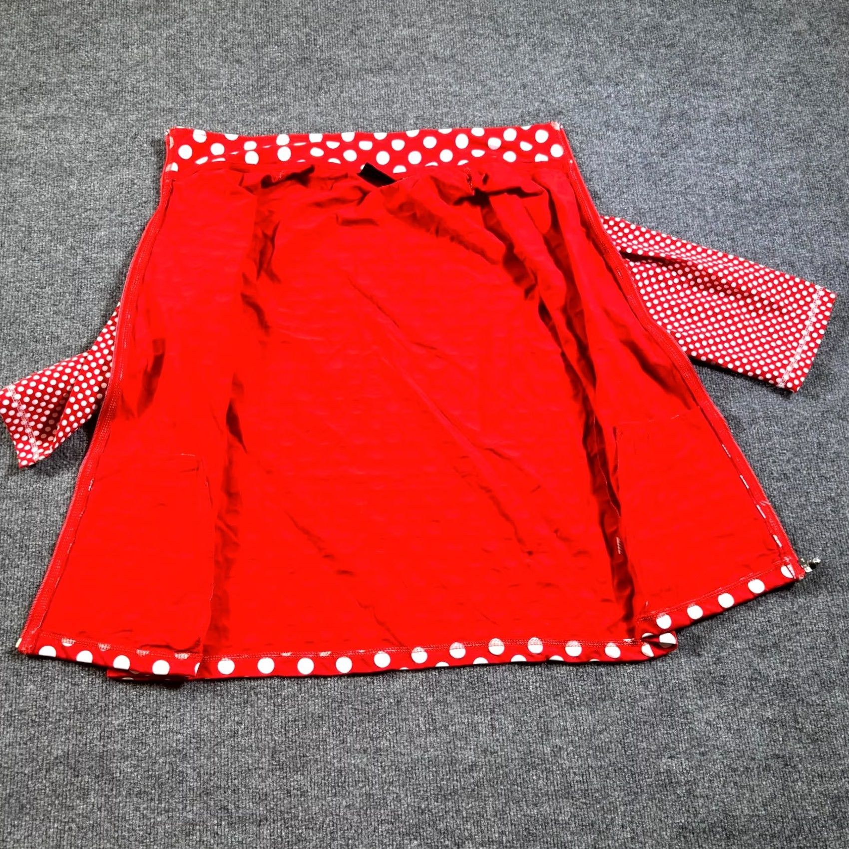 Vintage Onque Casual Jacket Womens XL Red White Polka Dot 3/4 Sleeve Full Zip Jacket Size L / US 10 / IT 46 - 3 Thumbnail