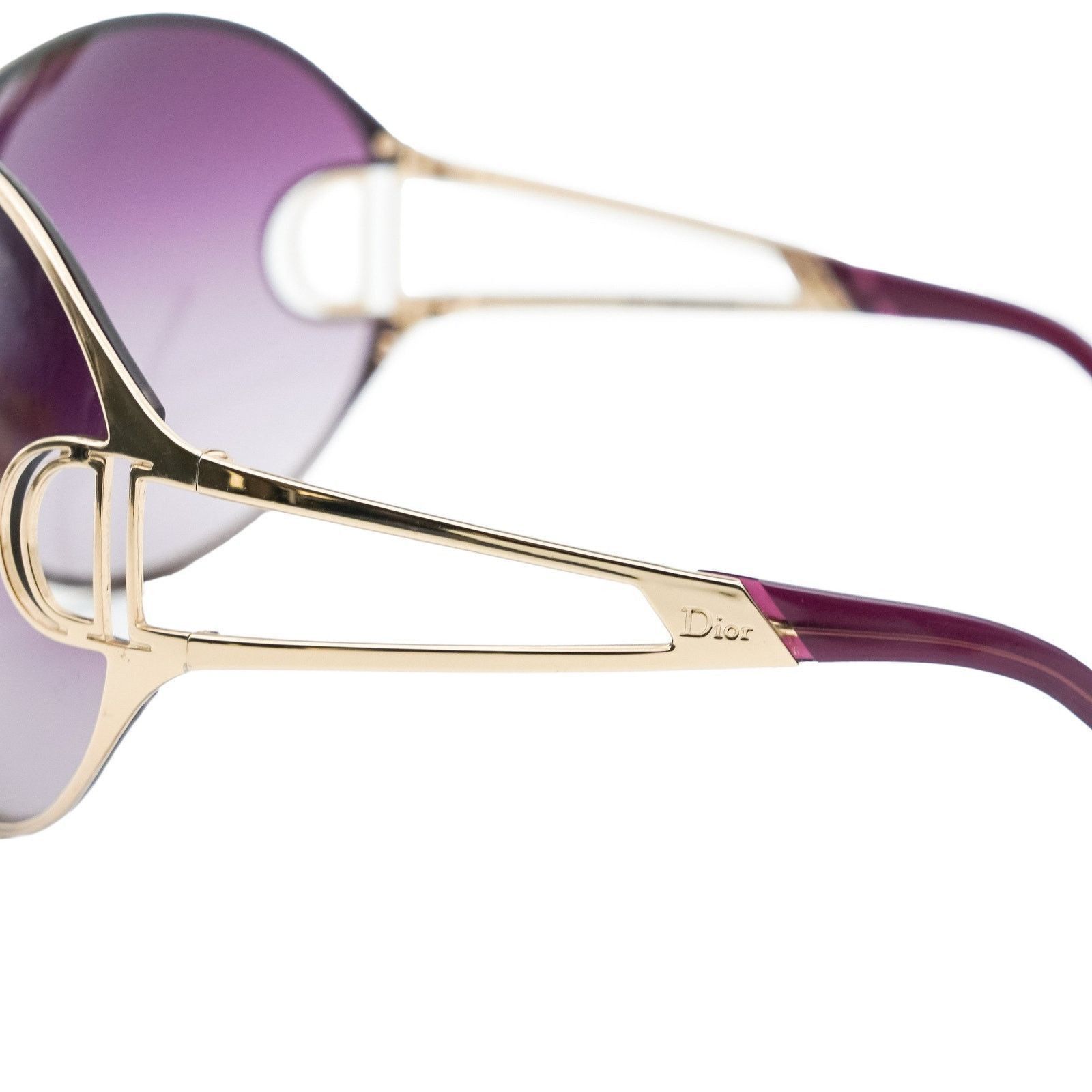 Dior Vintage Dior Diorissimo 1 D Logo Gradient Shield Sunglasses Size ONE SIZE - 8 Thumbnail