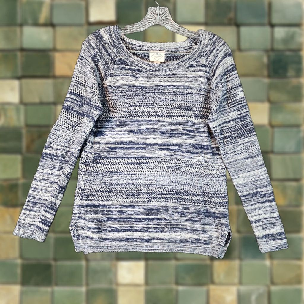 Vintage St. John's Bay Women's Sweater Long Sleeve Knit Size S Blue Pullover Size S / US 4 / IT 40 - 1 Thumbnail