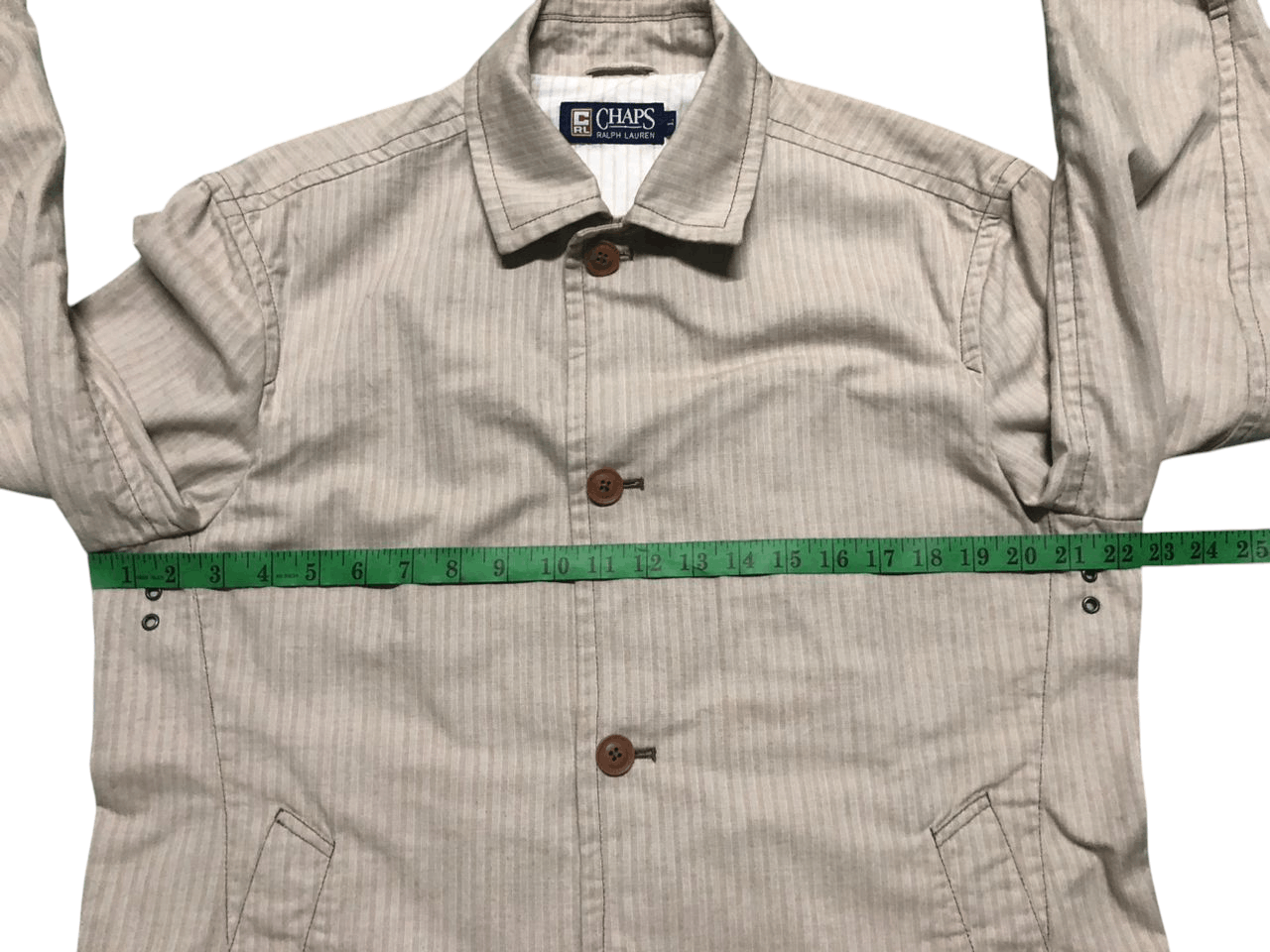 Chaps × Chaps Ralph Lauren × Ralph Lauren Vintage Chaps Ralph Lauren Stripes Light Jacket Cotton Size US L / EU 52-54 / 3 - 22 Thumbnail