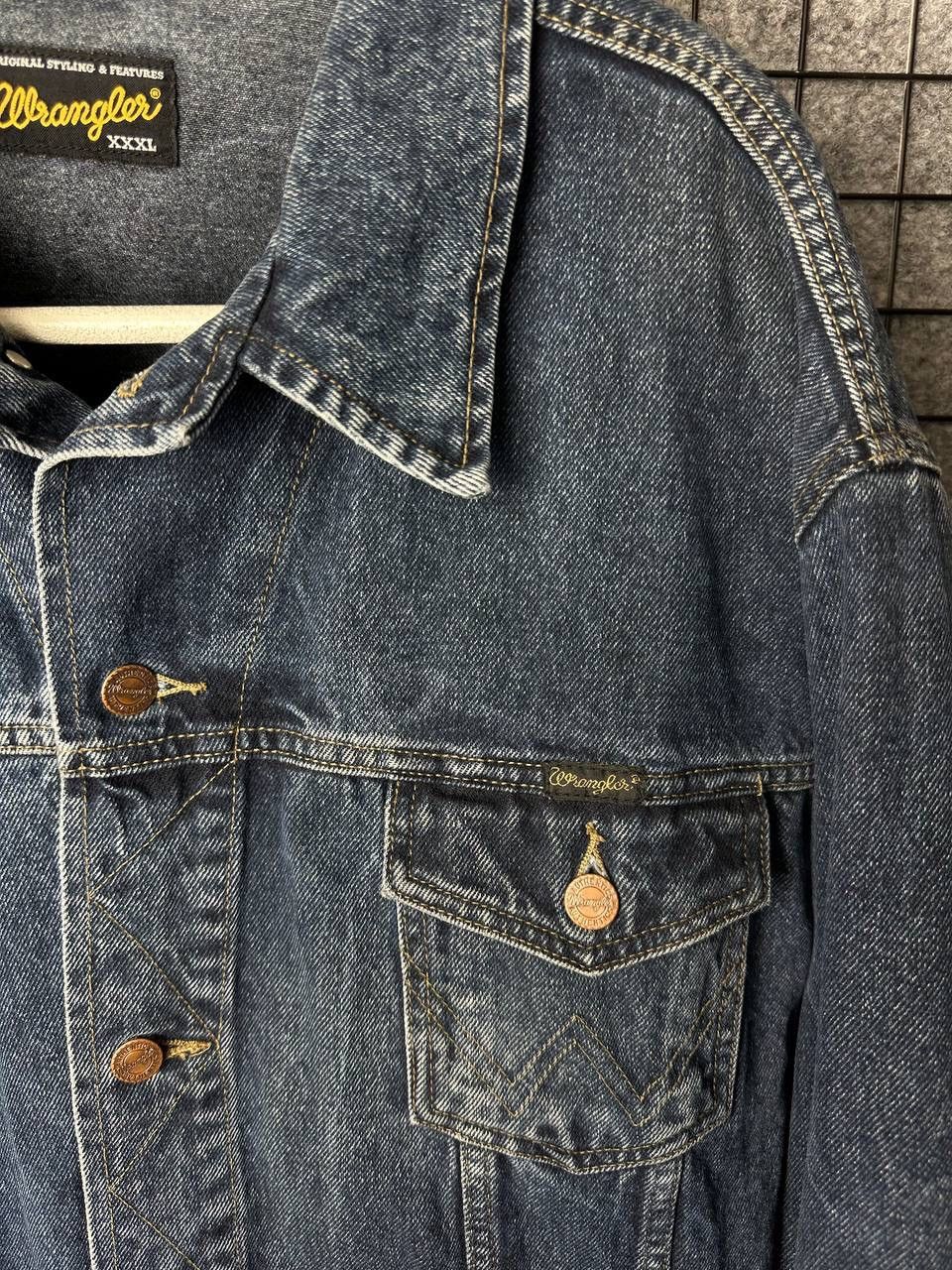 Vintage × Wrangler Wrangler denim jacket vintage american size XXL Size US XXL / EU 58 / 5 - 2 Thumbnail