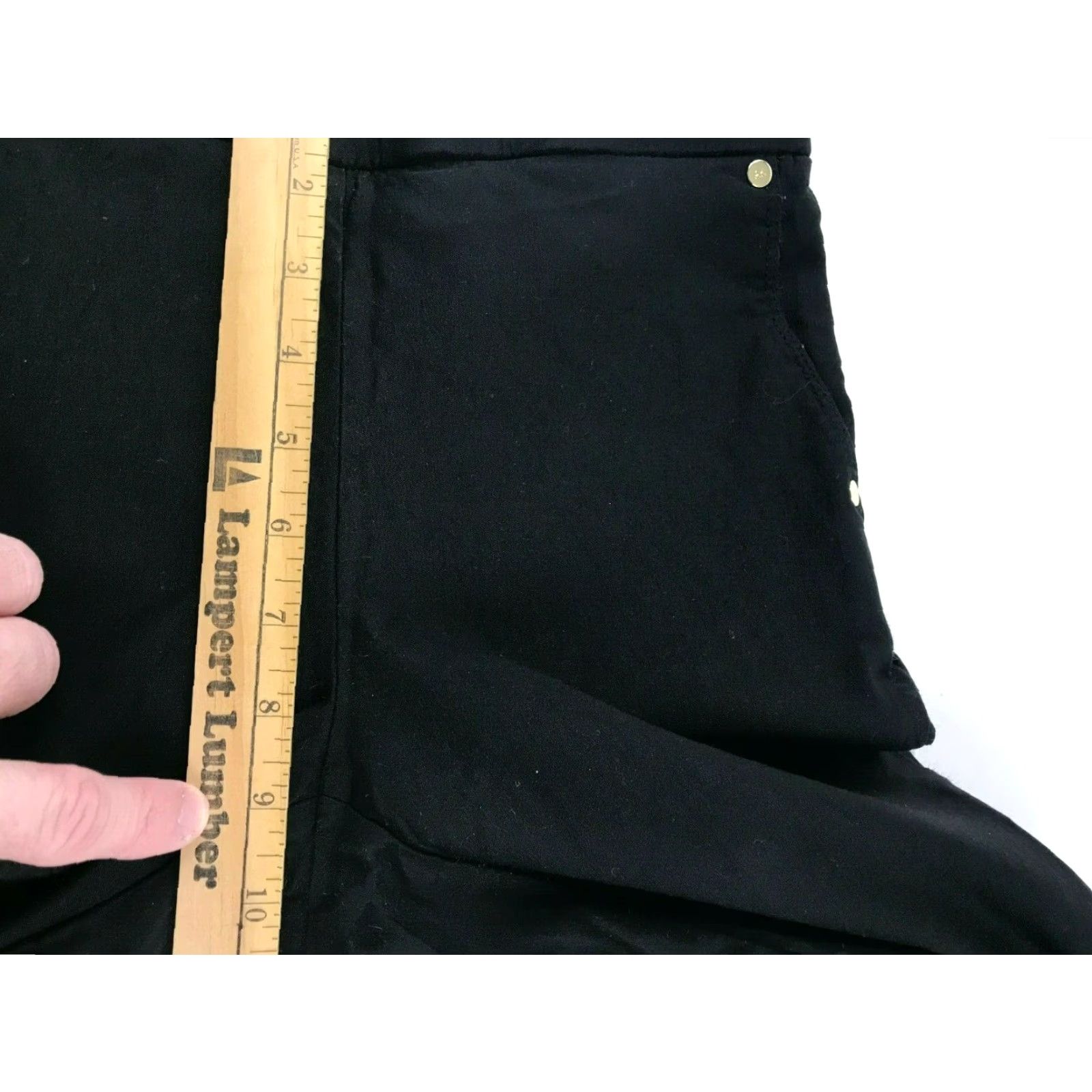 Anne Klein Anne Klein Jegging Pants Size 28 Black Skinny Stretch Mid Rise Waistband Pull On Womens Regular Size 28 Inseam 29 Modern Size 28" / US 6 / IT 42 - 4 Thumbnail