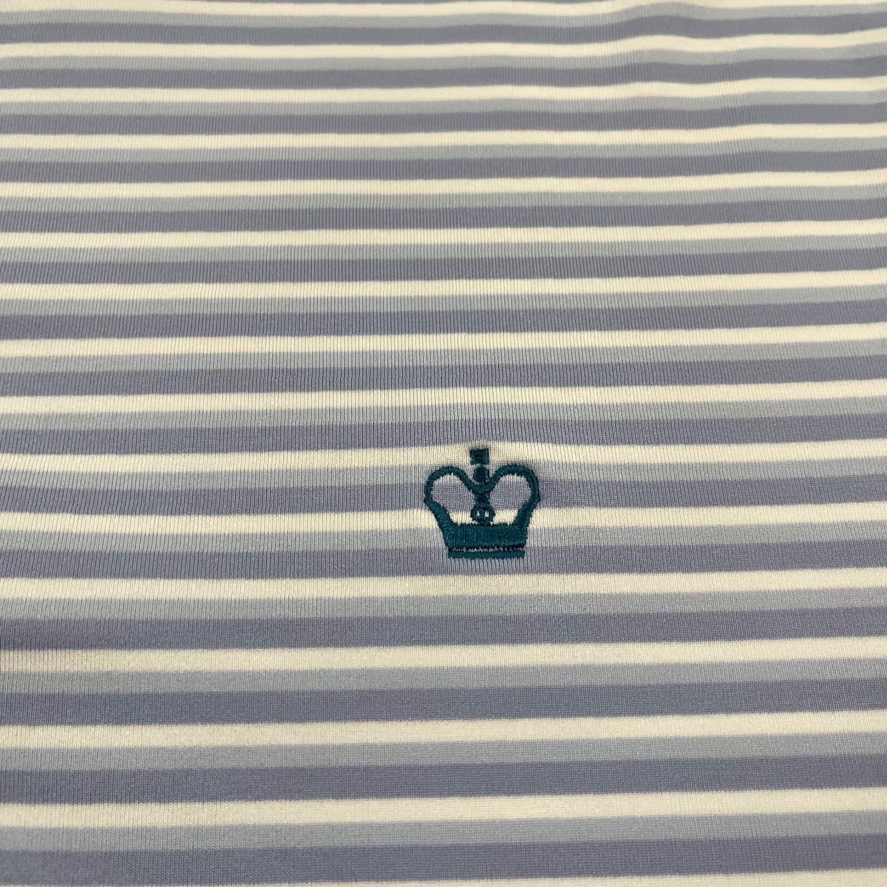 Vintage GREYSON Polo Shirt Mens Large White Purple Striped Golf Performance Kings Creek Shirt Mens Large Greyson Polo Size US L / EU 52-54 / 3 - 4 Thumbnail