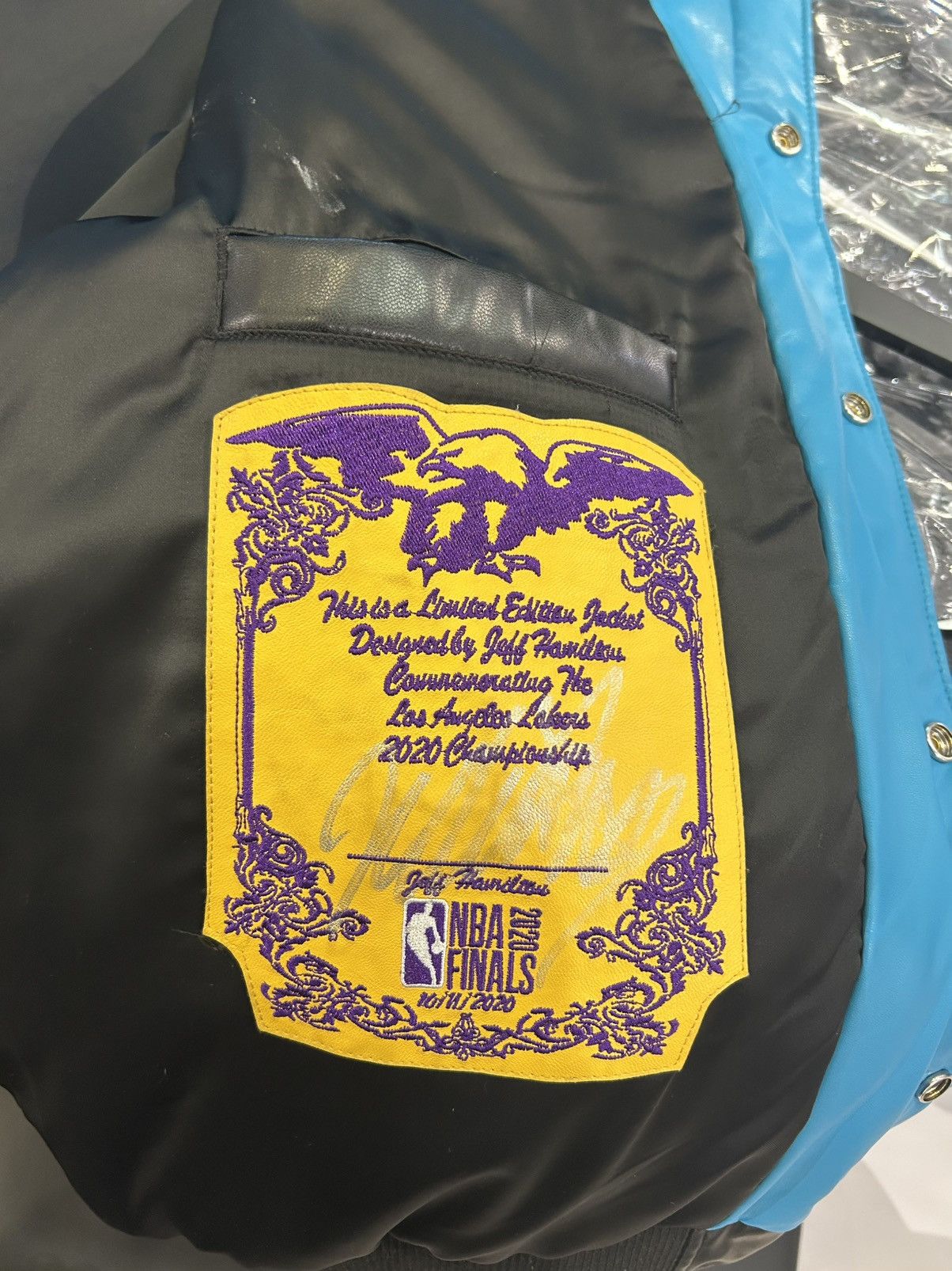 Jeff Hamilton Jeff Hamilton Lakers 2020 Championship Jacket Size US XL / EU 56 / 4 - 9 Thumbnail