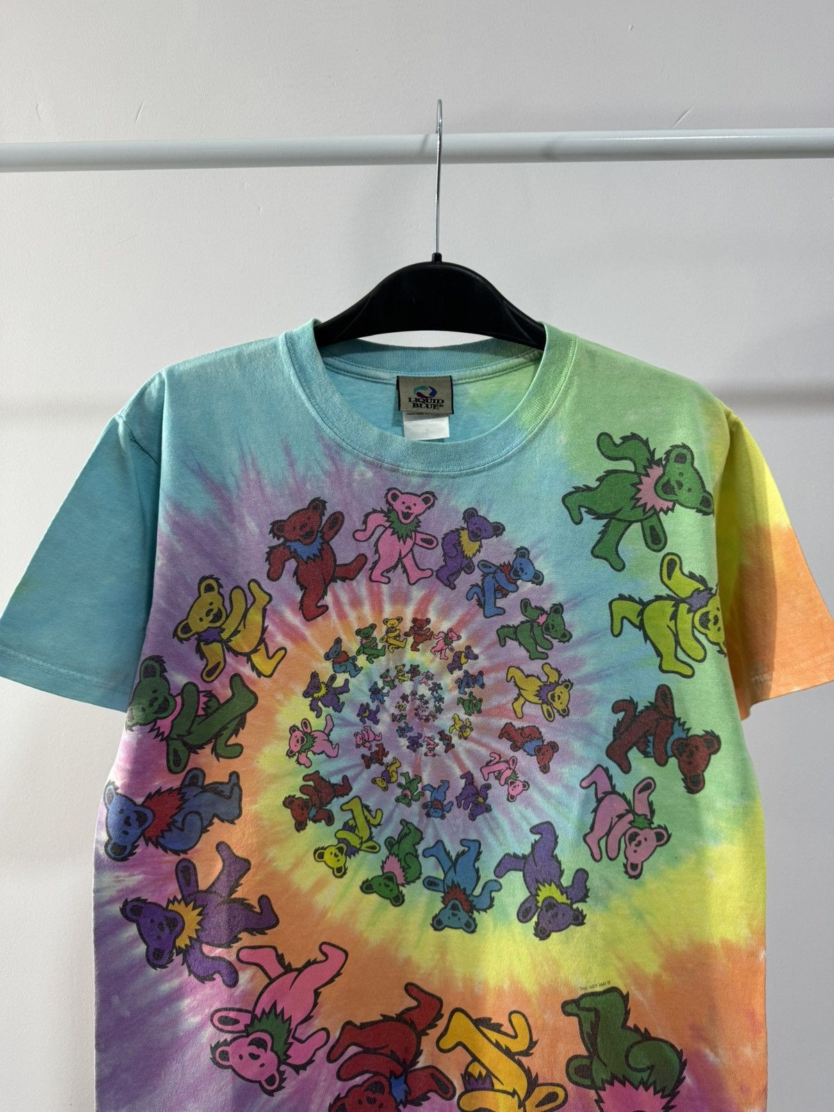 Vintage Grateful Dead Spiral Bears band tee Tops