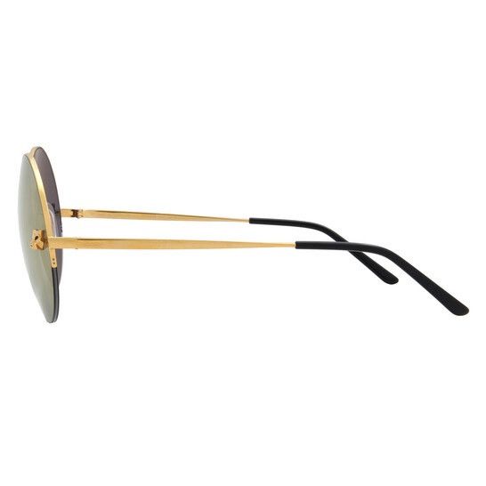 Cartier Cartier Panthère CT0022S 002 Gold Rimless Round 58mm Size ONE SIZE - 2 Thumbnail