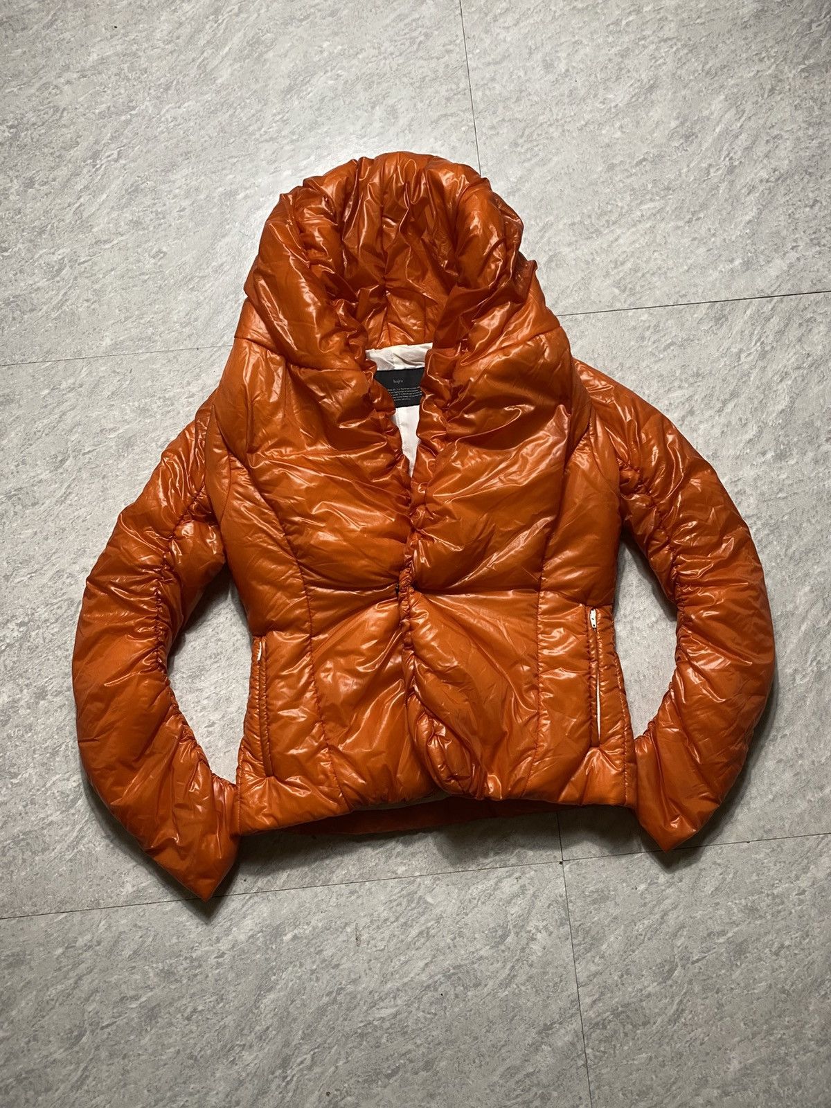 Bajra BAJRA JAPAN PUFFER JACKET ORANGE AVANT GARDE Size S / US 4 / IT 40 - 2 Thumbnail