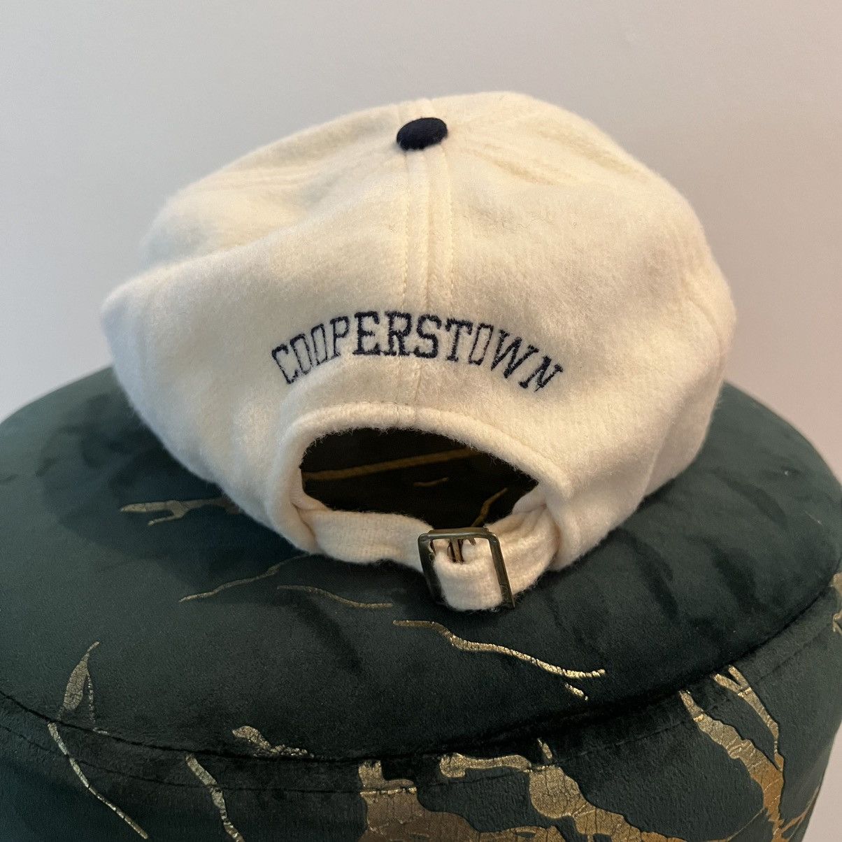 Other Vintage Cooperstown Letter C Buckle Back Hat White Size ONE SIZE - 5 Thumbnail