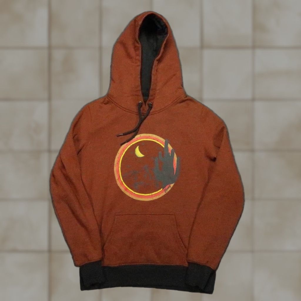 Vintage Hooey Hoodie Womens Small Red Rust Heather Marfa Pullover Hooded Pockets Size S / US 4 / IT 40 - 1 Thumbnail