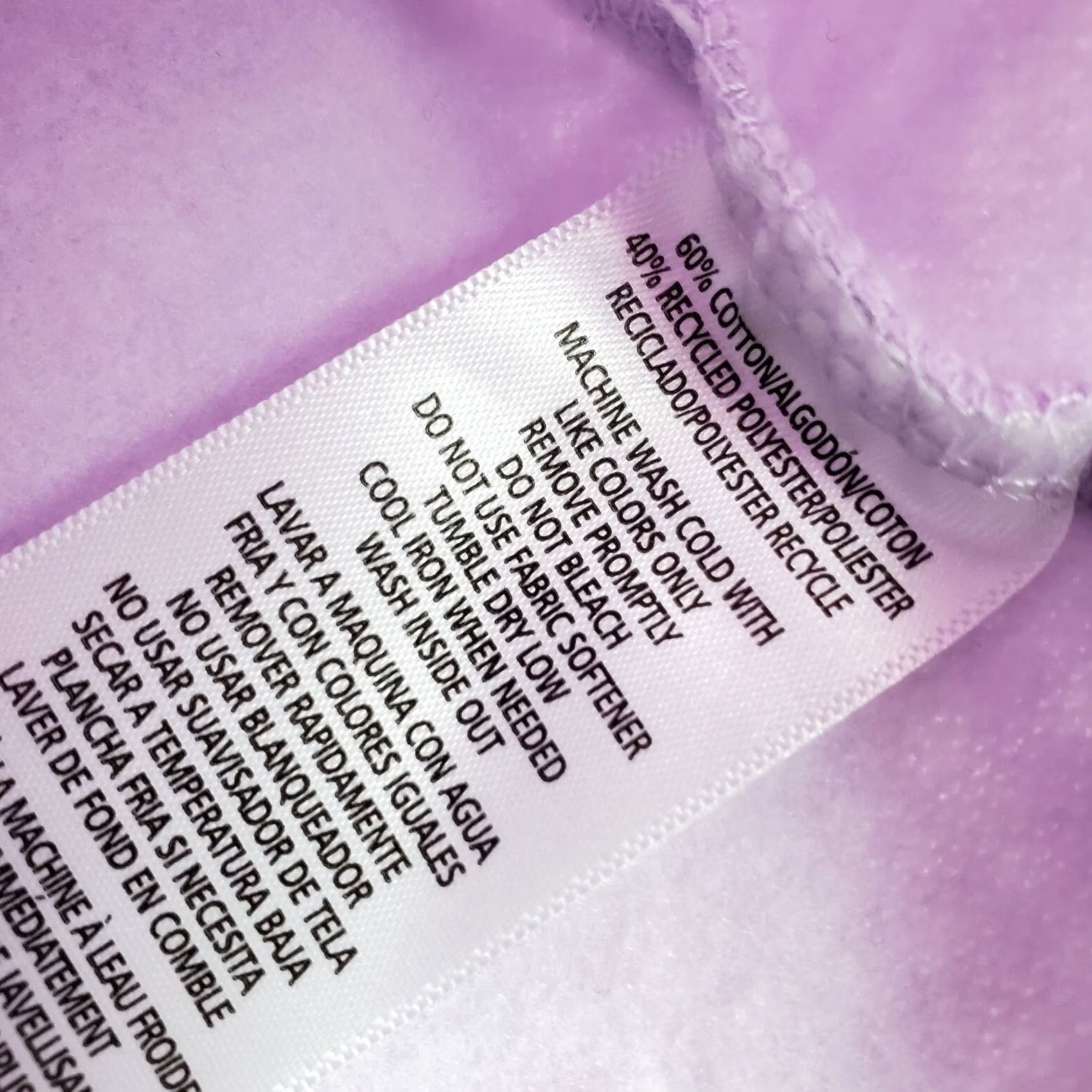 Calvin Klein Calvin Klein Hoodie Womens XS Purple Cropped Fleece Lined Pullover Drawstring Pullover Shirt Size XS / US 0-2 / IT 36-38 - 6 Thumbnail