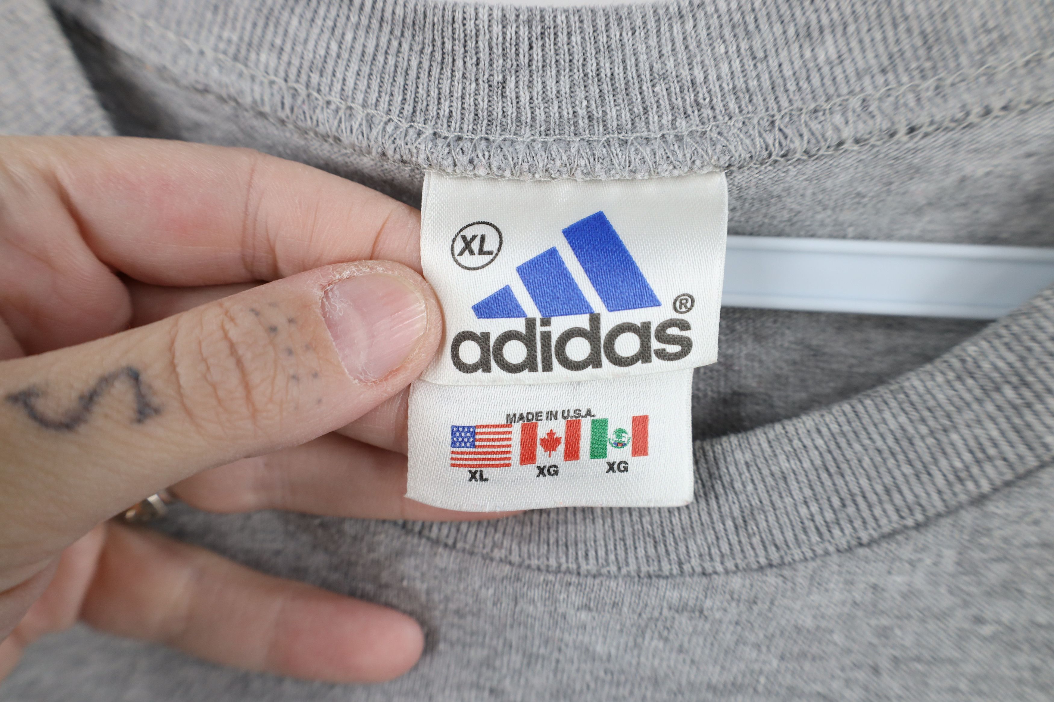 Adidas Vintage 90s Y2K Adidas Running Would Hurt More T-Shirt USA Size XL / US 12-14 / IT 48-50 - 8 Thumbnail
