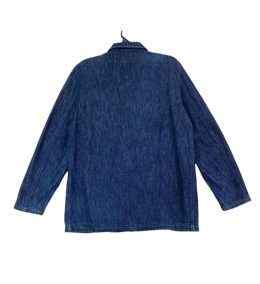 Japanese Brand Vtg 90s japanese made indigo blue denim workwear jacket Size US L / EU 52-54 / 3 - 3 Thumbnail