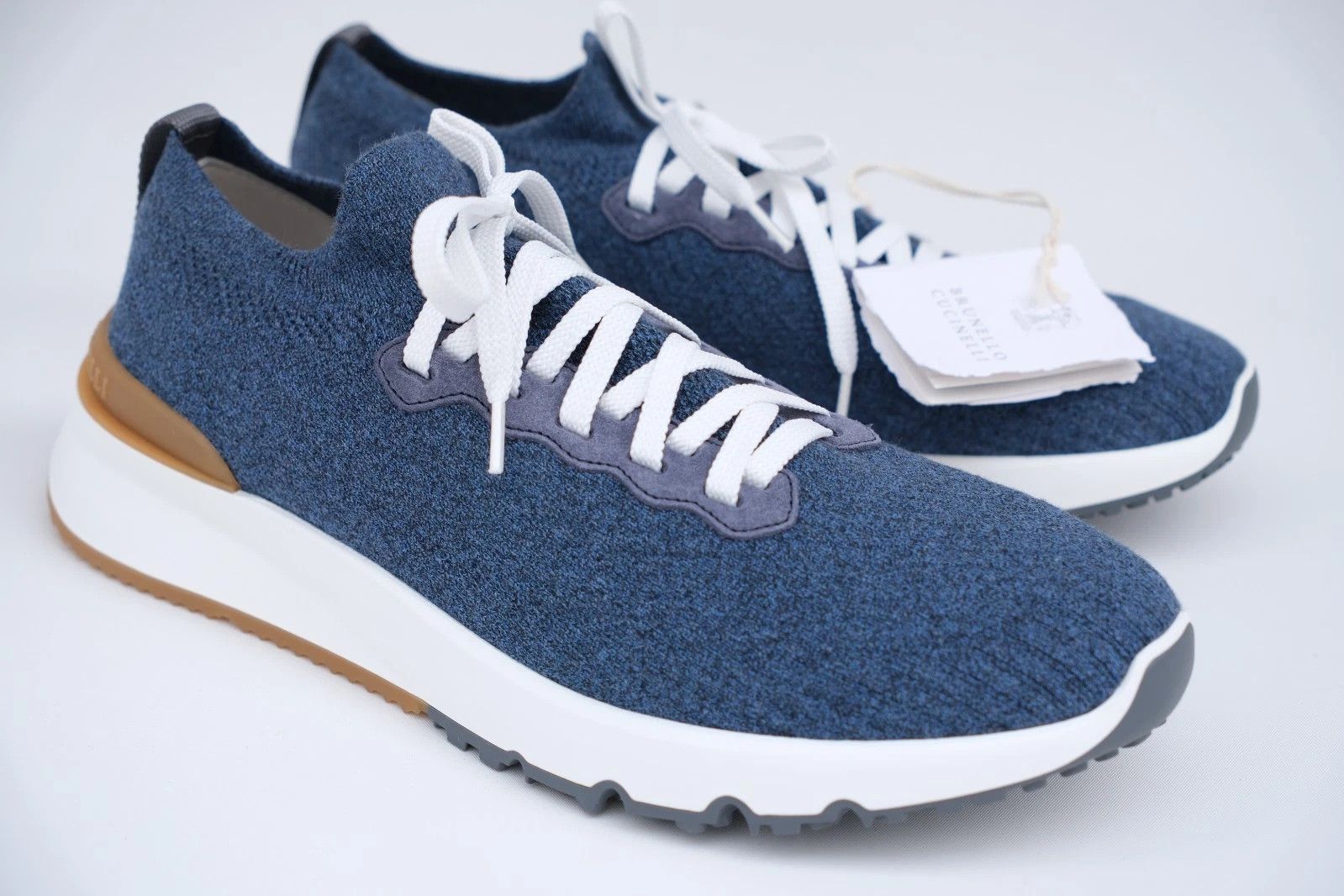 Brunello Cucinelli New Brunello Cucinelli Knitwear Sneakers UK 10 US 11 EU Size US 11 / EU 44 - 1 Thumbnail