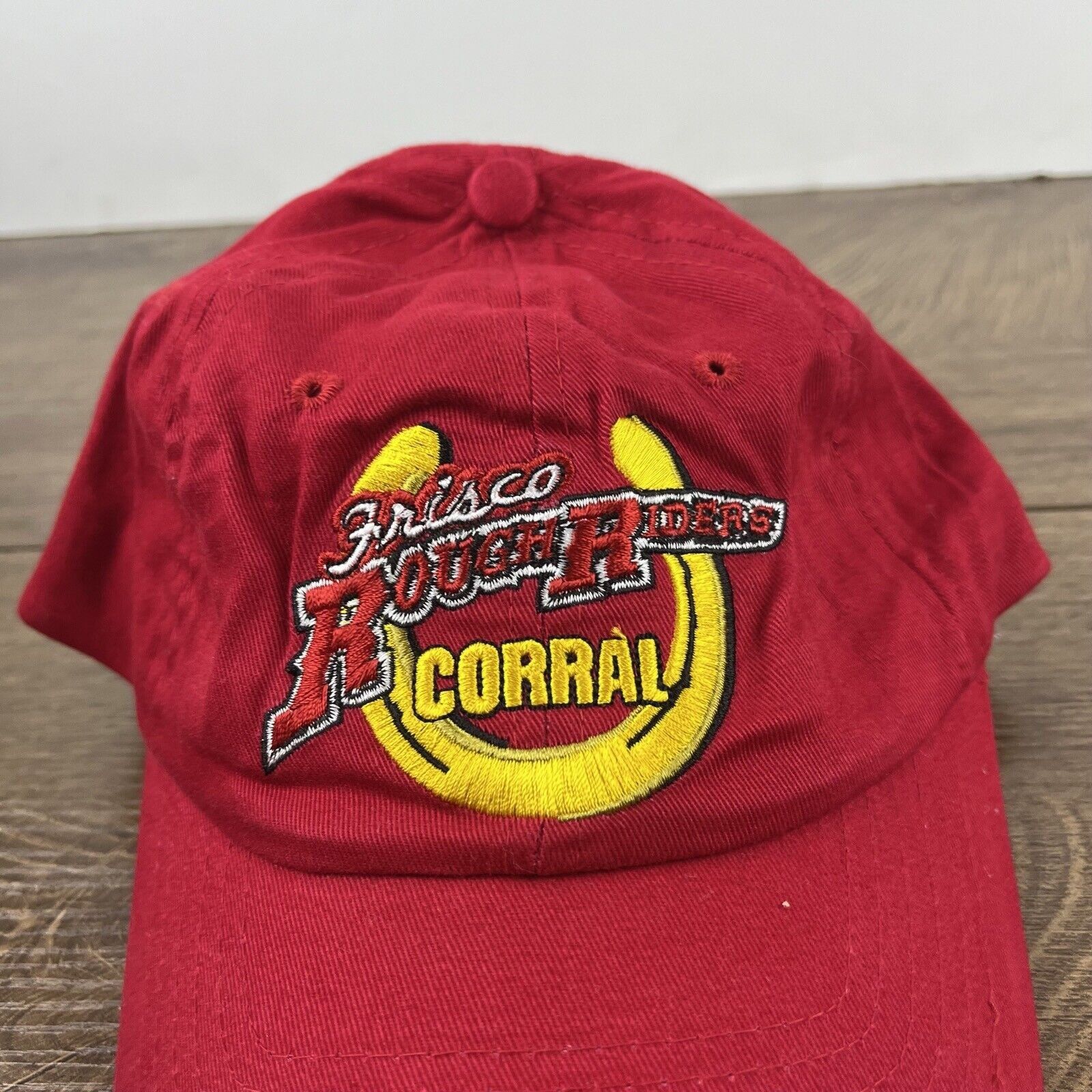Other Frisco Rough Riders Hat Corral Red Cap Adjustable Hat Red Ad Size ONE SIZE - 6 Thumbnail