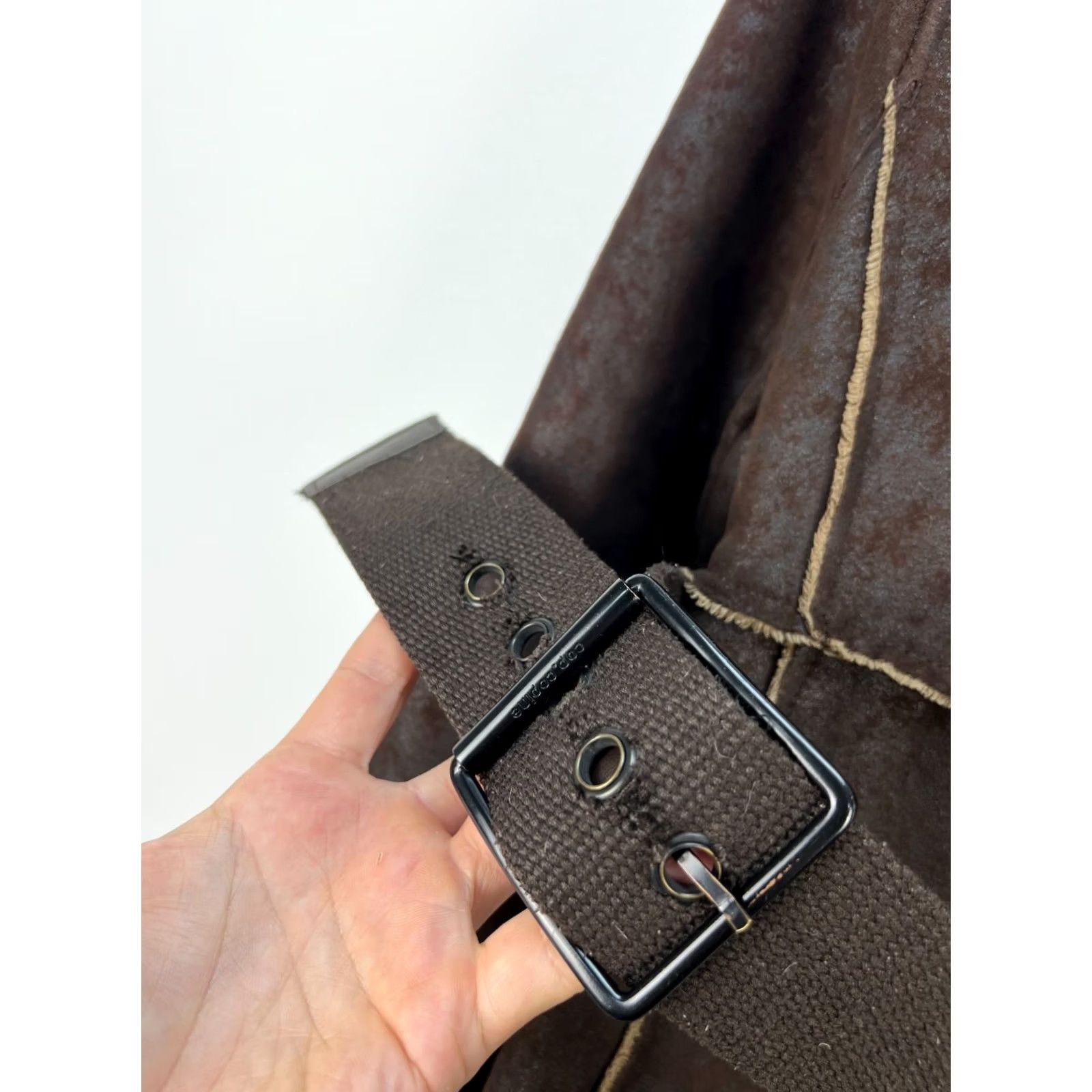 Cop Copine Cop-Copine Vintage Duffle Coat Jacket Belted Brown Size 40 Women Size S / US 4 / IT 40 - 7 Thumbnail