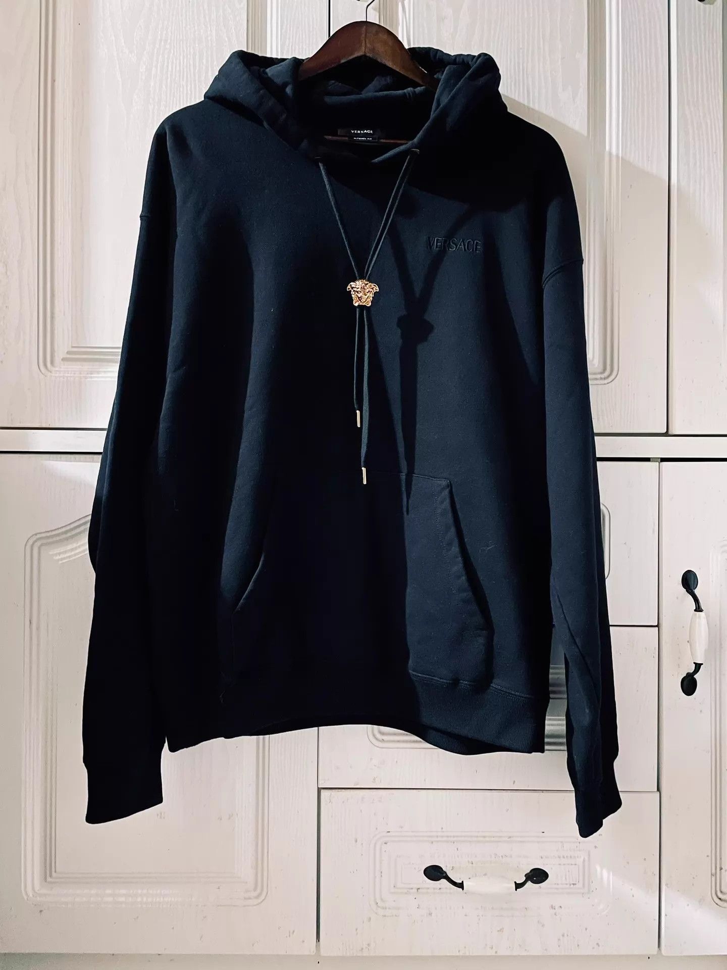 Versace Versace Main Line Latest Runway Embroidered Hoodie Size US XL / EU 56 / 4 - 1 Thumbnail