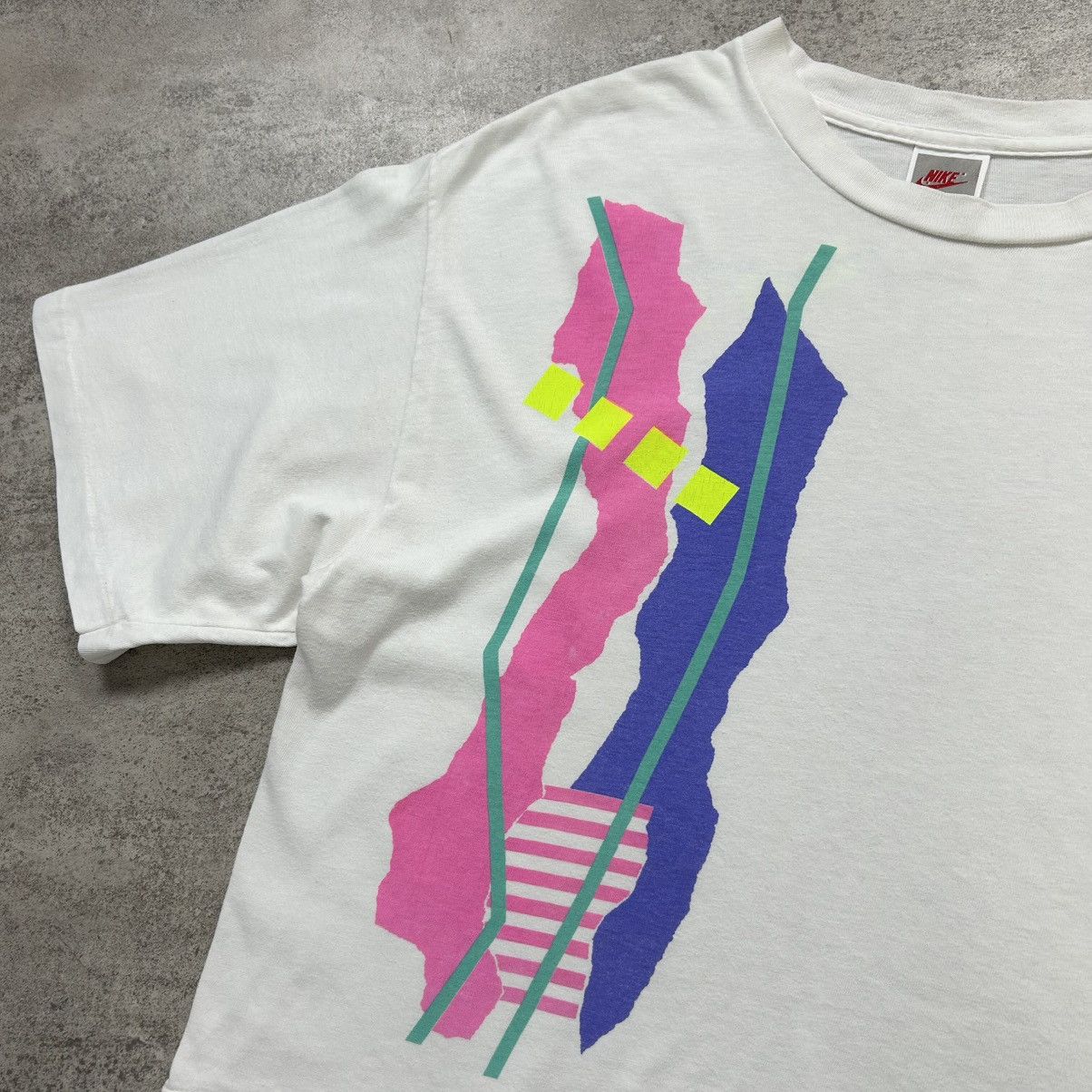 Nike × Vintage RARE VTG 90s NIKE ANDRE AGASSI TENNIS T-SHIRT SHORT LENGTH Size US M / EU 48-50 / 2 - 3 Thumbnail