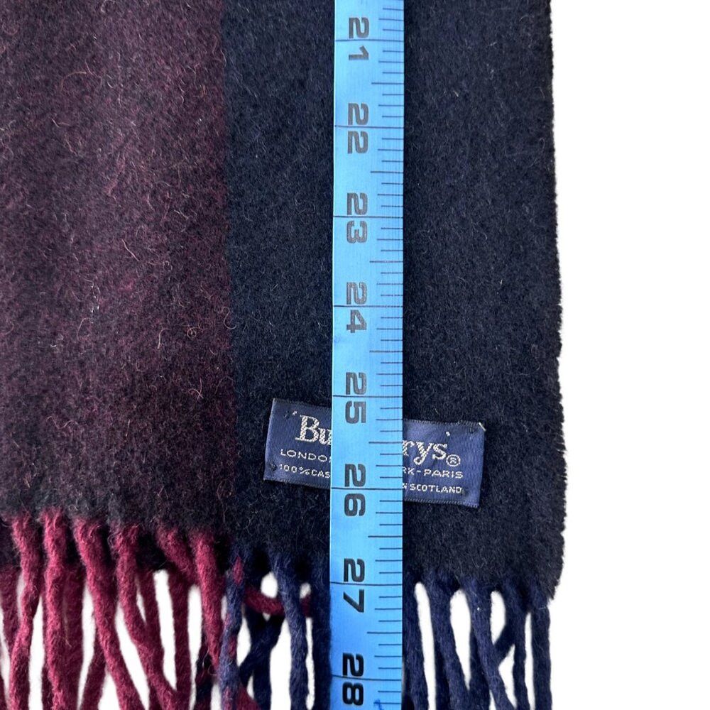 Burberry Burberrys Classic Check Scarf Black 100% Cashmere Unisex Sc Size ONE SIZE - 6 Thumbnail