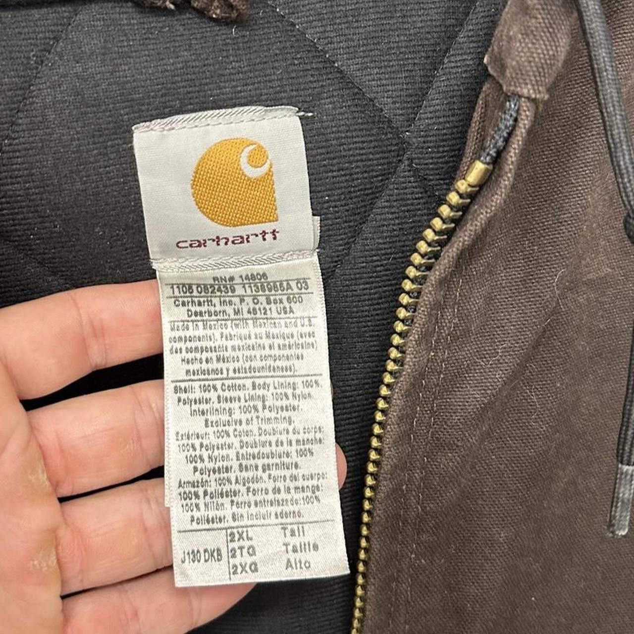 Carhartt Vintage Carhartt Insulated Hooded Canvas Jacket Brown XXL Size US XXL / EU 58 / 5 - 3 Thumbnail