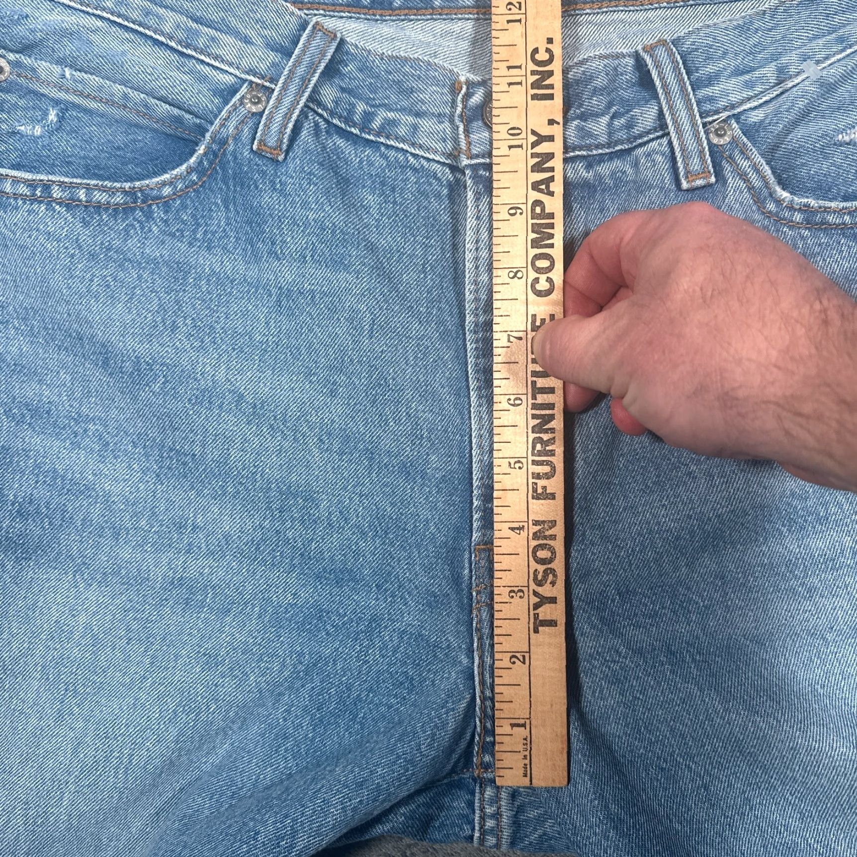 Levi's VINTAGE Levi's 94 Baggy Women's Jeans Regular Fit 32 Blue Denim Distressed 90s Skater Retro Size 24" / US 00 / IT 34 - 7 Thumbnail