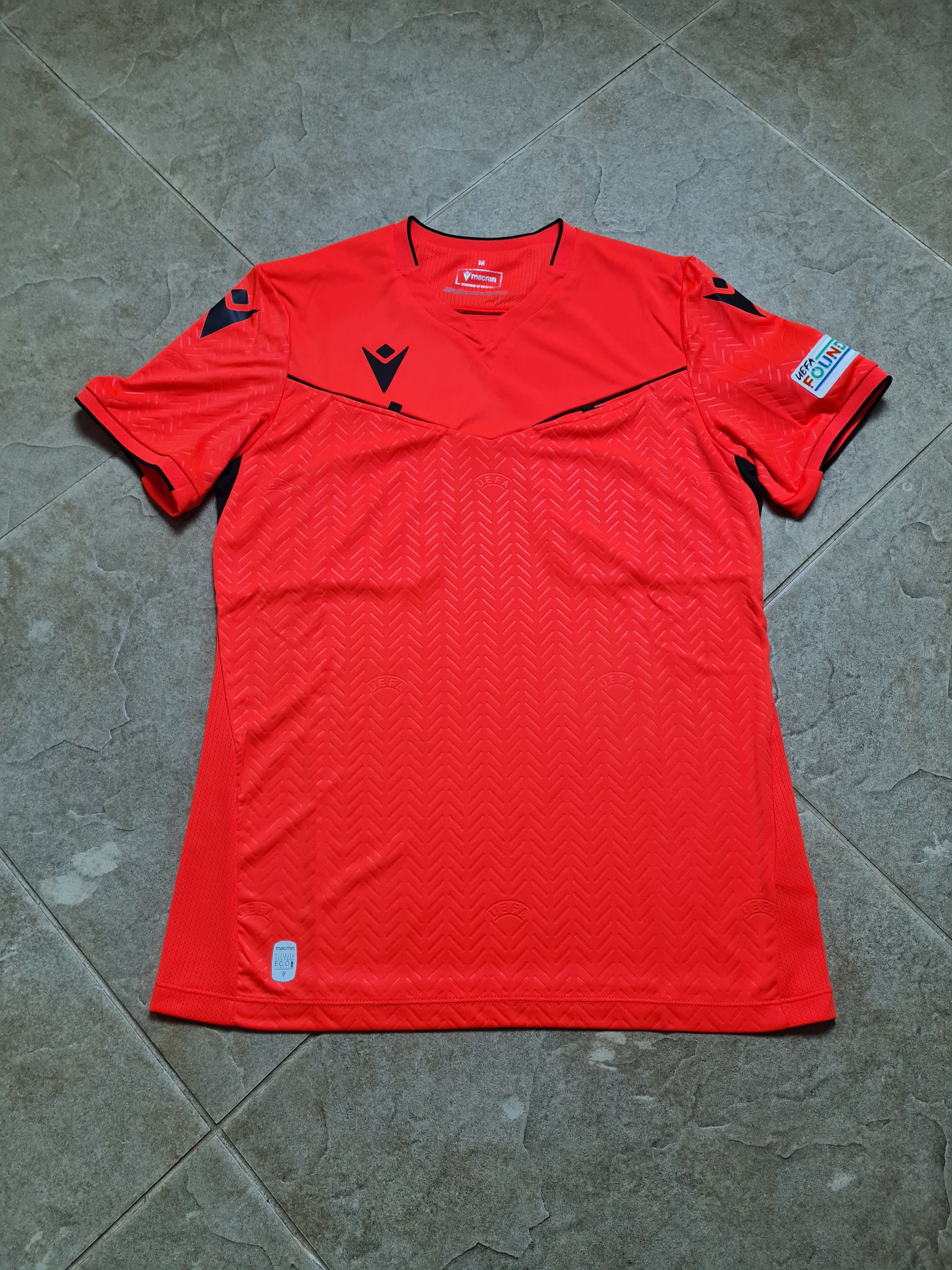 Macron Macron UEFA EURO 2024 Referee Shirt Neon Red Ponnet Eco Size US M / EU 48-50 / 2 - 7 Thumbnail