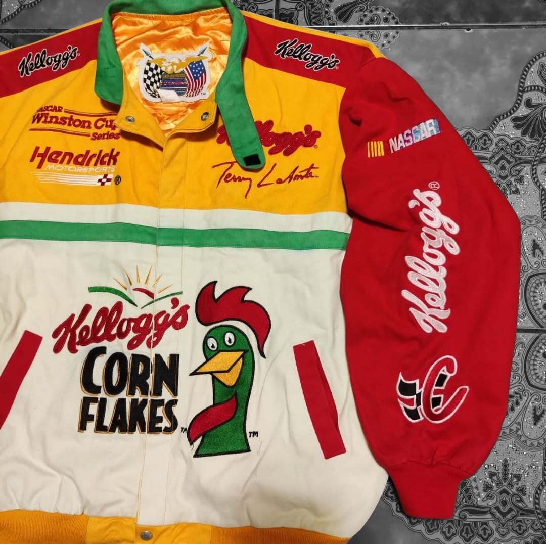 Jeff Hamilton Jacket Racing "Jeff Hamilton Corn Flakes x Jeff Hamilton" Size US XXL / EU 58 / 5 - 4 Thumbnail