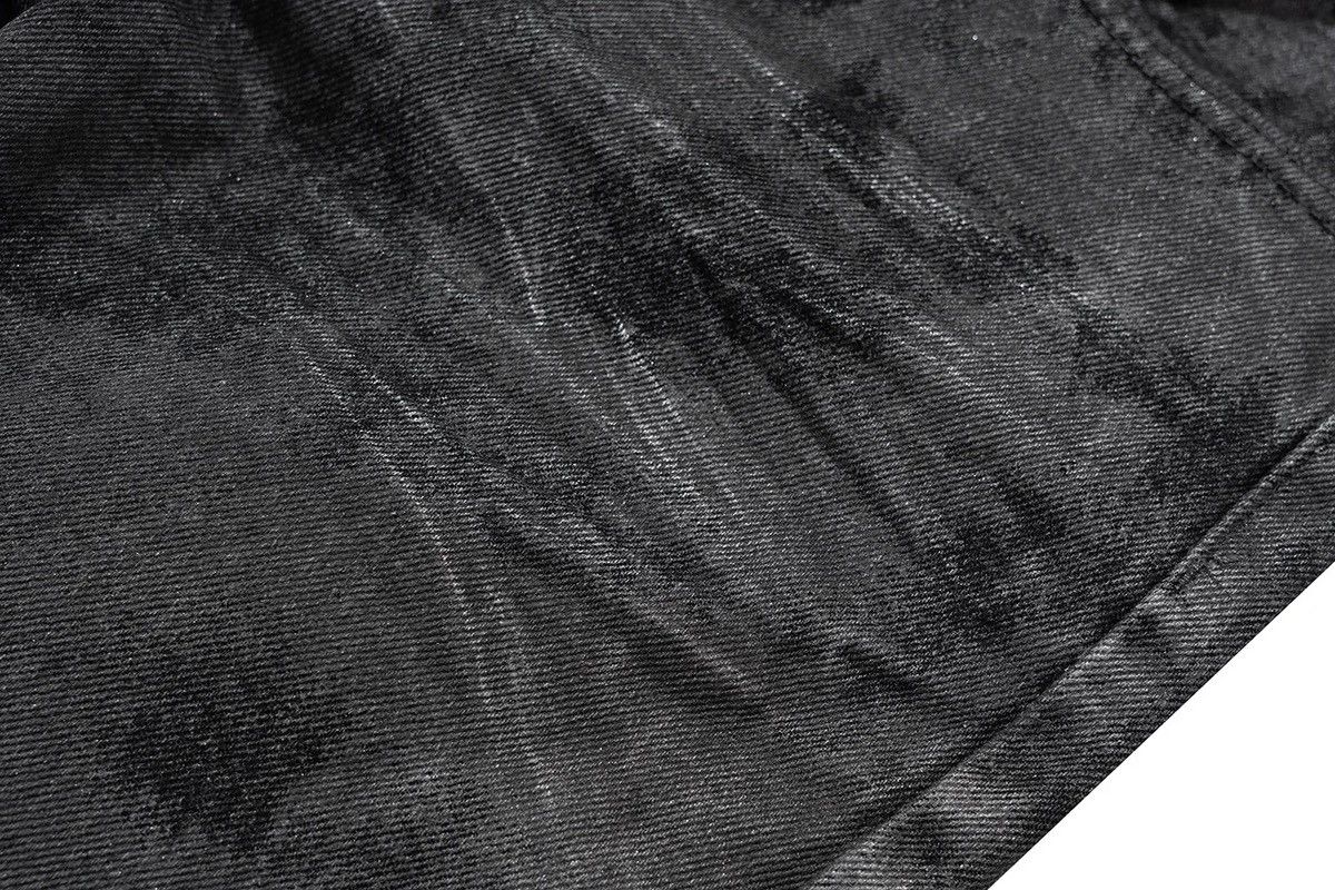 Japanese Brand Heavyweight washed and waxed micro flare hombre baggy jeans Size US 30 / EU 46 - 9 Thumbnail