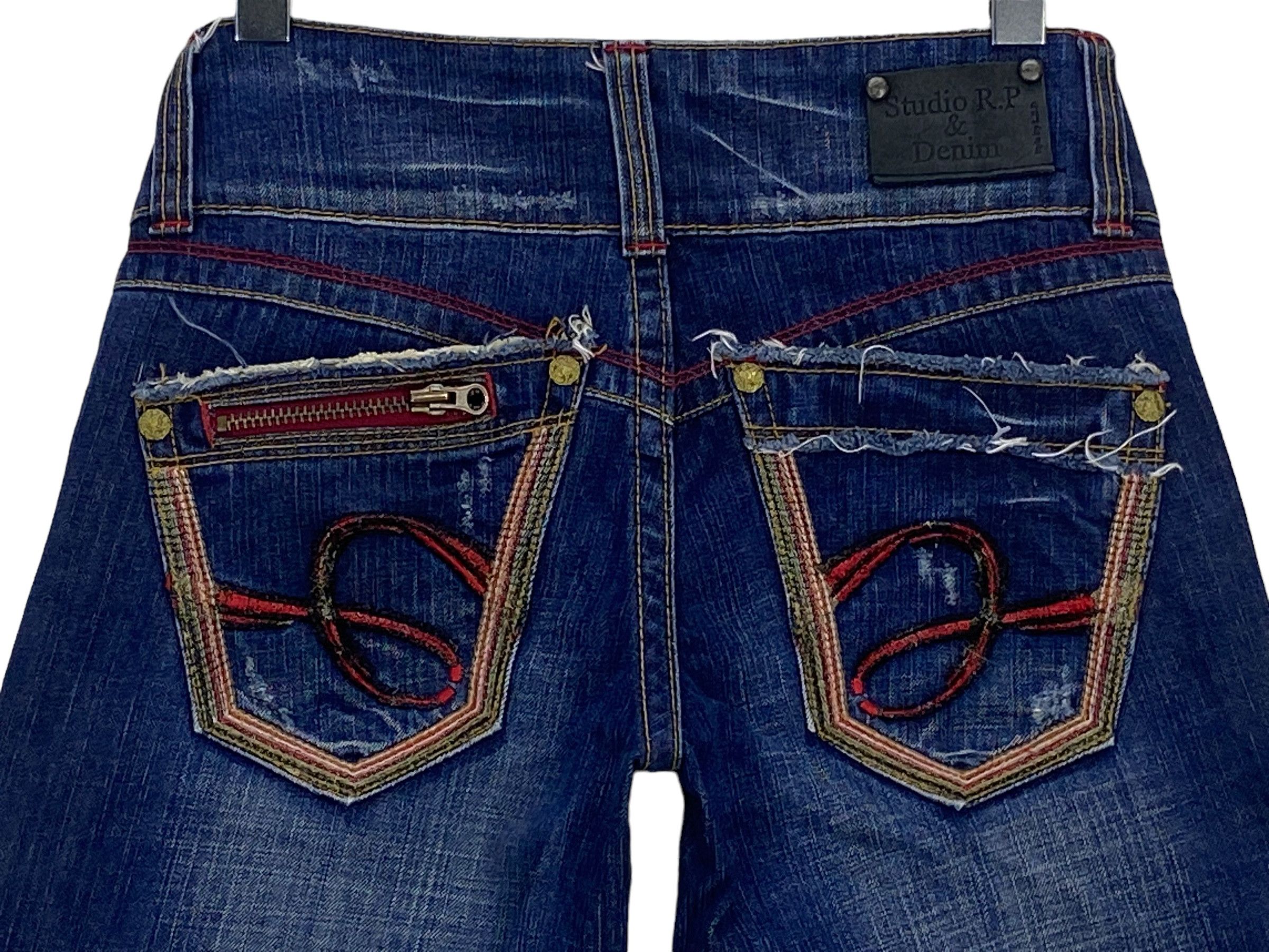 Japanese Brand Studio RP Jeans Flare Jeans Distressed Jeans Size 26" / US 2 / IT 38 - 5 Thumbnail