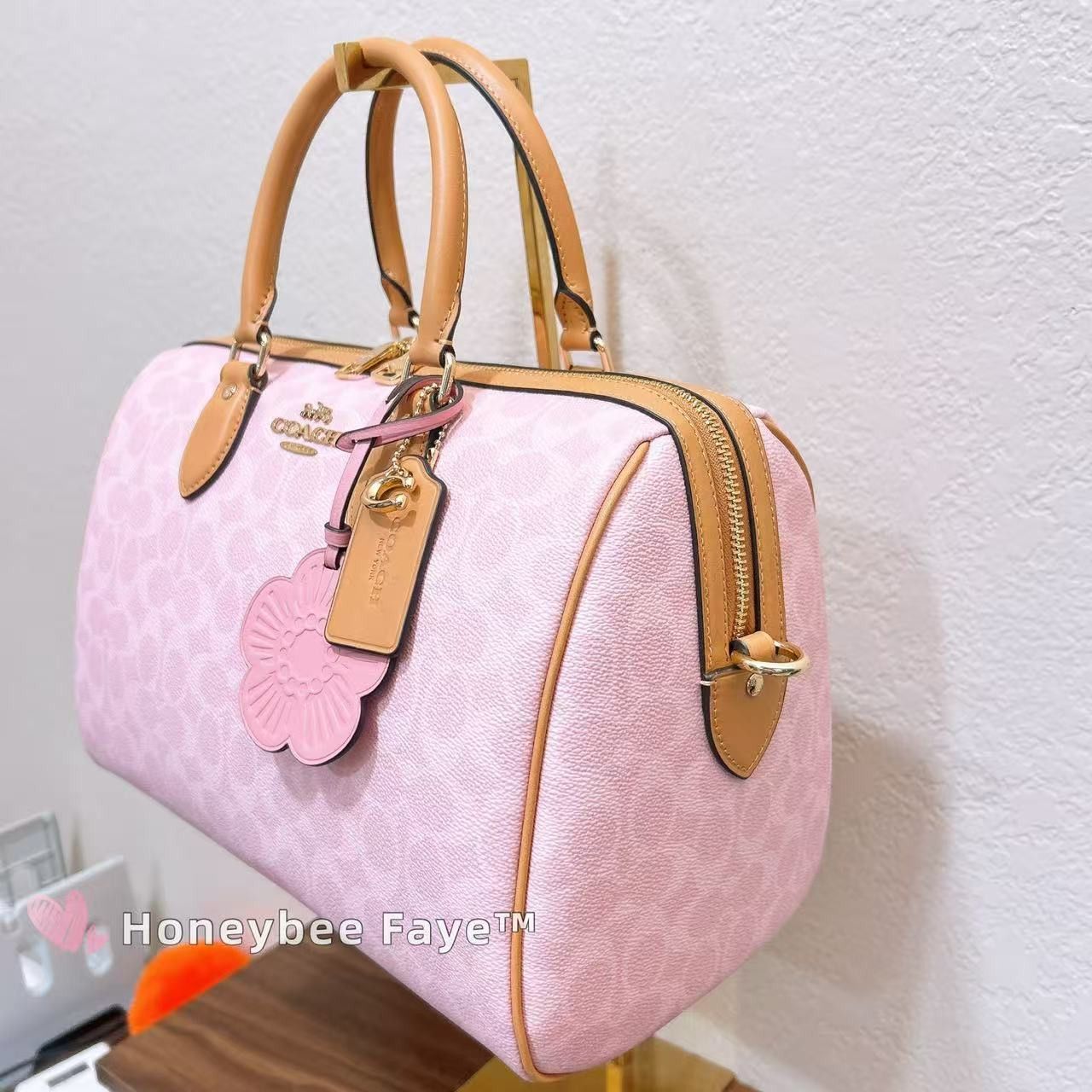 Coach Rowan Large Satchel Bag In Signature Canvas With Charms Size ONE SIZE - 3 Thumbnail