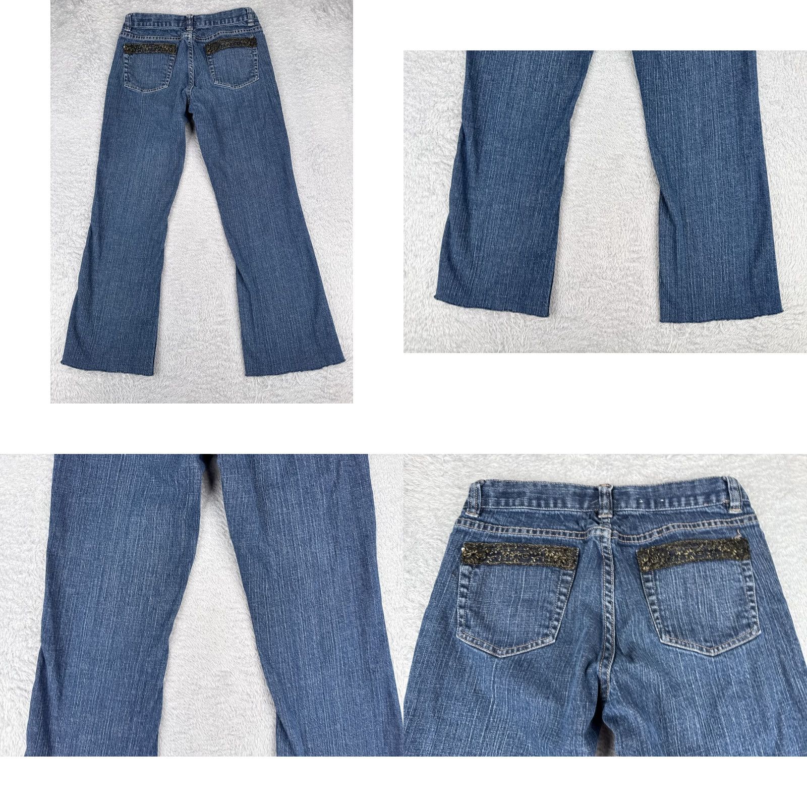 Calvin Klein VINTAGE Calvin Klein Jeans Women Blue Low Rise Flare Denim Bootcut 2 28x27 Size 26" / US 2 / IT 38 - 10 Thumbnail