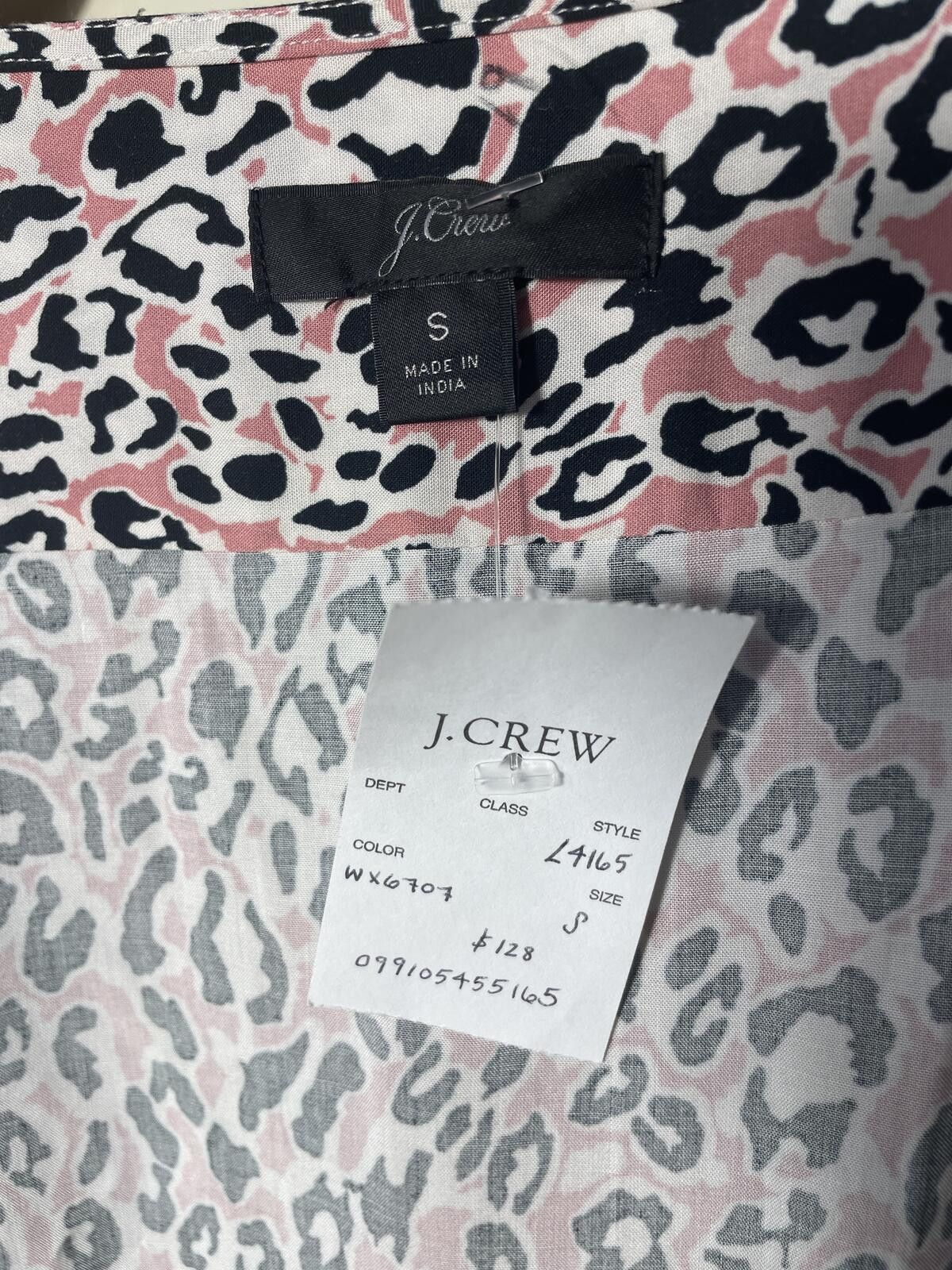 J.Crew J.Crew Women's Small Pink Leopard Print Wrap Dress Maxi EUC Size S / US 4 / IT 40 - 3 Thumbnail