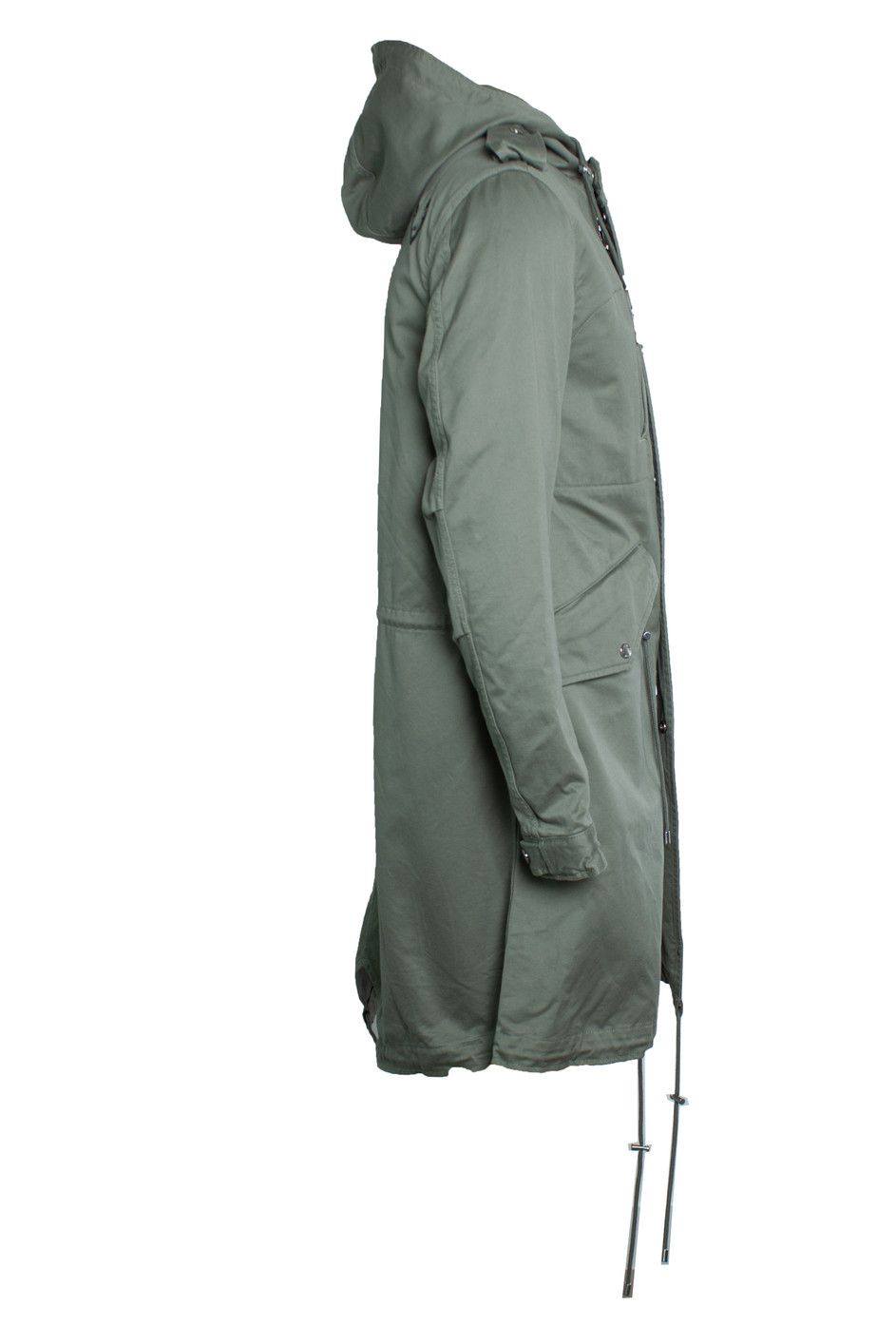 Balmain Balmain, green cotton hooded parka Size US M / EU 48-50 / 2 - 3 Thumbnail