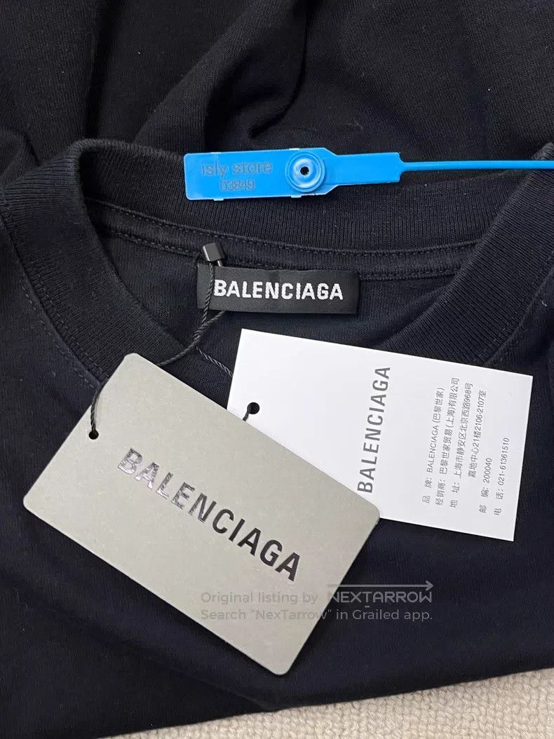 Balenciaga Balenciaga Printed Loose Crewneck Short Sleeve T-Shirt Size US XS / EU 42 / 0 - 5 Thumbnail