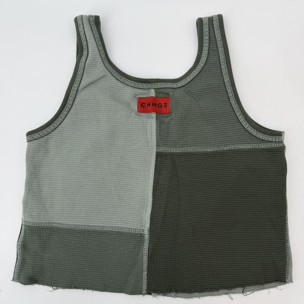 CHNGE CHNGE green waffle knit tank top L Size L / US 10 / IT 46 - 2 Thumbnail