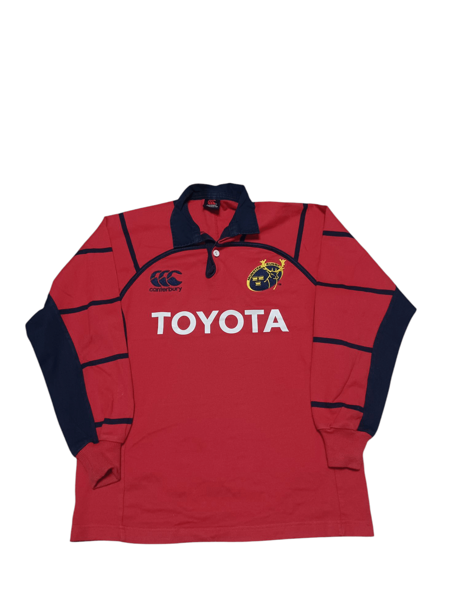 Canterbury of New Zealand MUNSTER RUGBY TOYOTA CANTERBURRY RUGBY SHIRT JERSEY Size US S / EU 44-46 / 1 - 1 Thumbnail