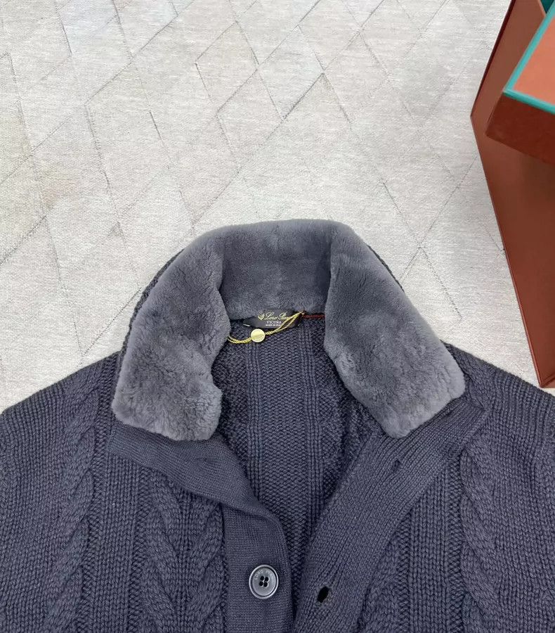 Loro Piana LORO PIANA Luo Ma Mao Knitted Pilot Jacket Size US L / EU 52-54 / 3 - 3 Thumbnail
