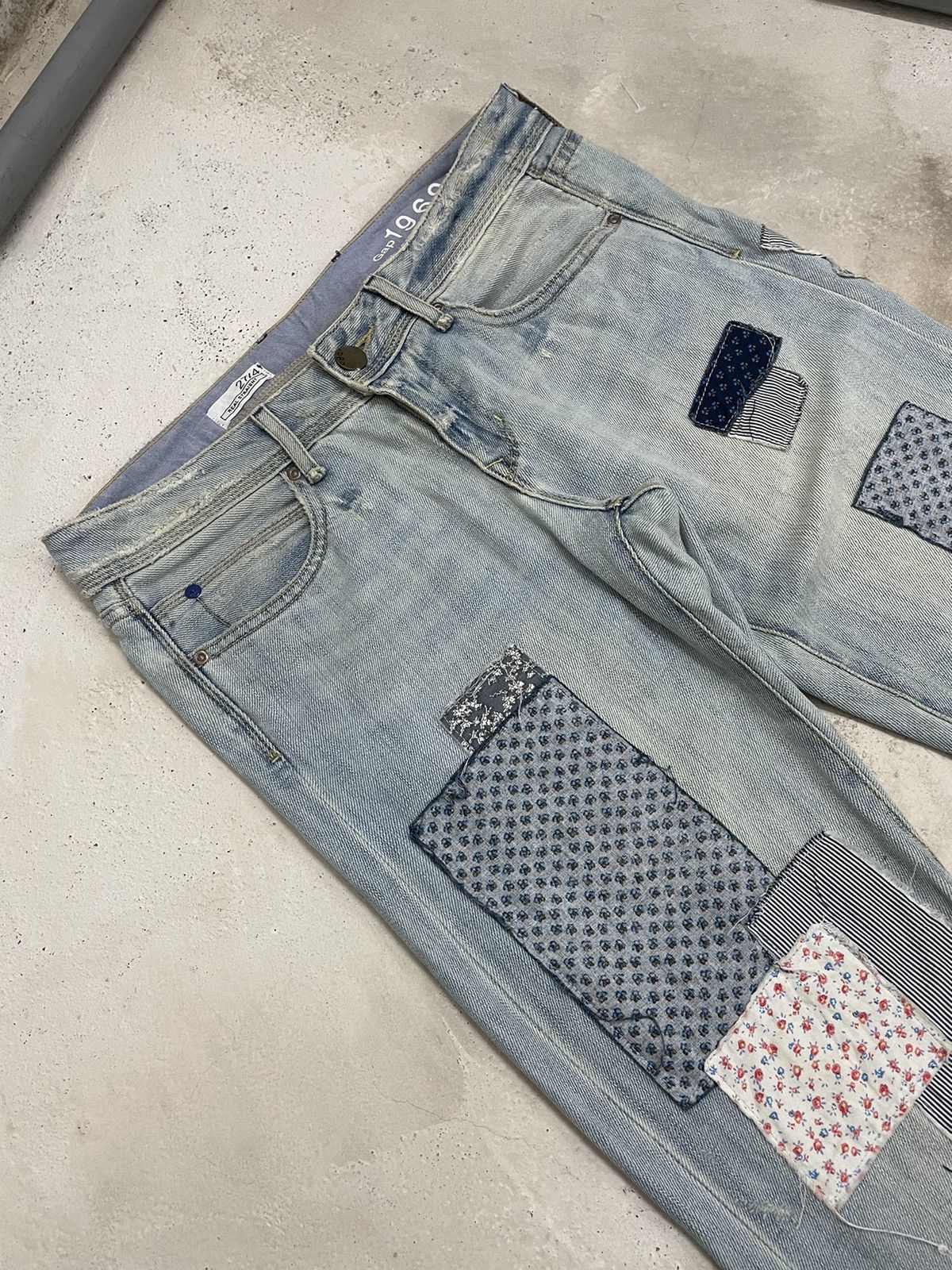 Designer × Japanese Brand Gap 1969 Summer Wear Soft Distress Denim Kapital Boro Style Size US 31 - 7 Thumbnail