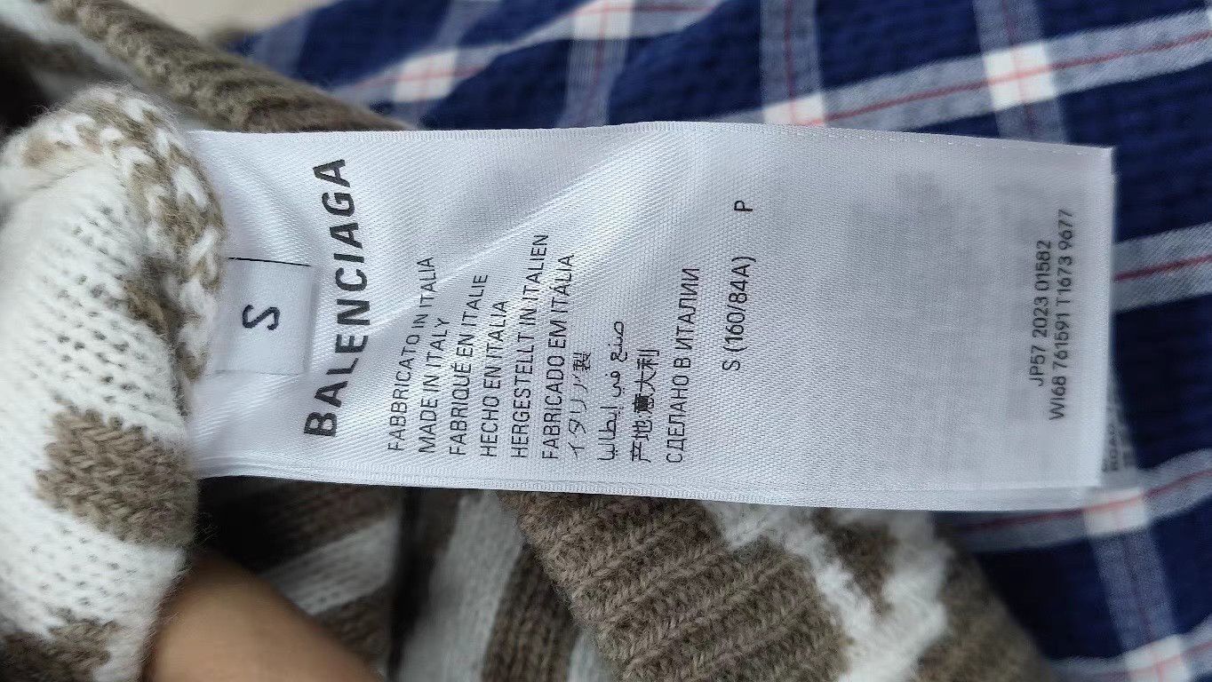 Balenciaga Balenciaga SS24 Color-Block Logo Long Sleeve Sweater K2 Size S / US 4 / IT 40 - 4 Thumbnail