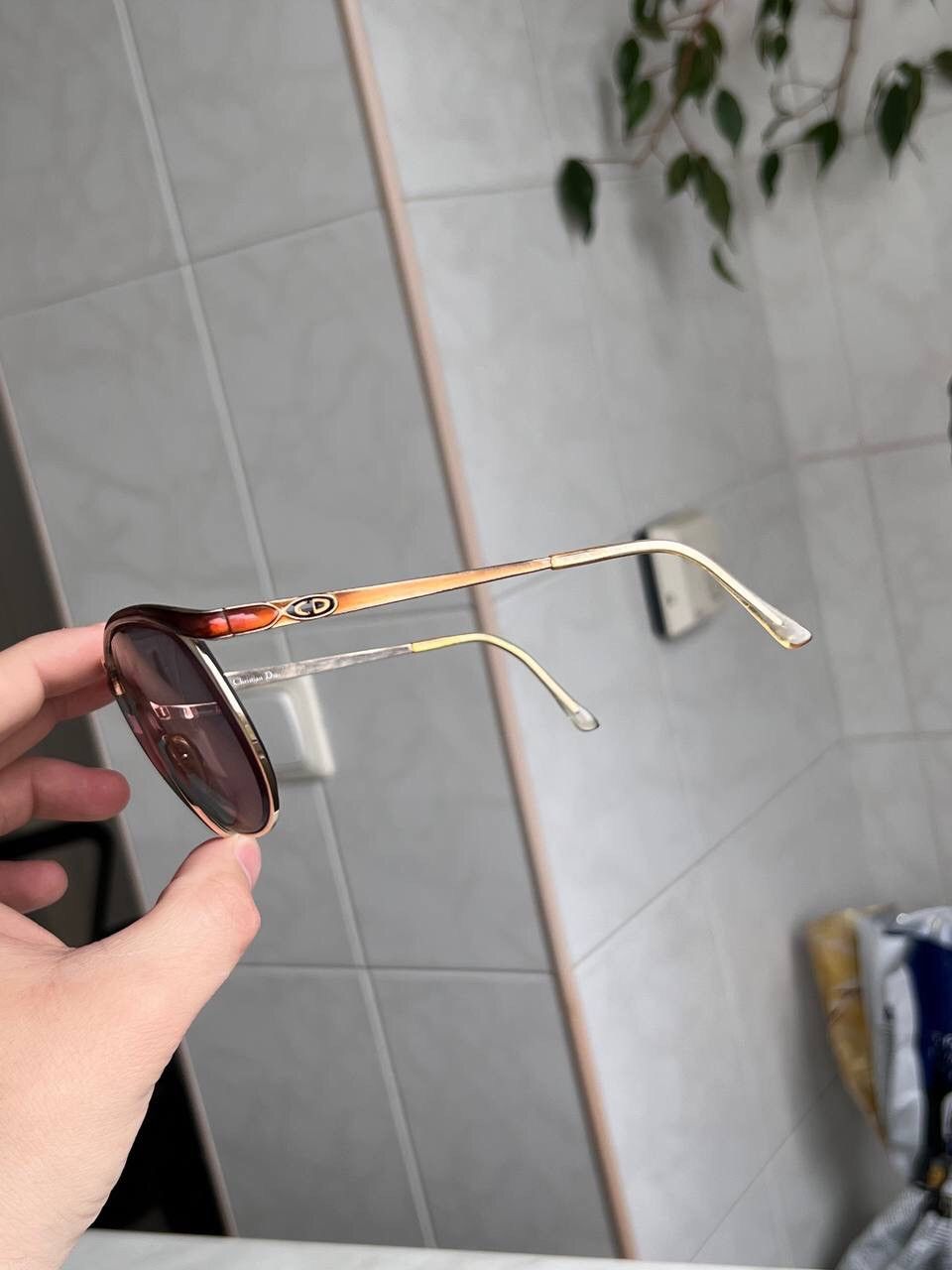 Dior × Vintage Christian Dior Vintage 80s Eyeglasses Austria Metal Frame Size ONE SIZE - 18 Thumbnail