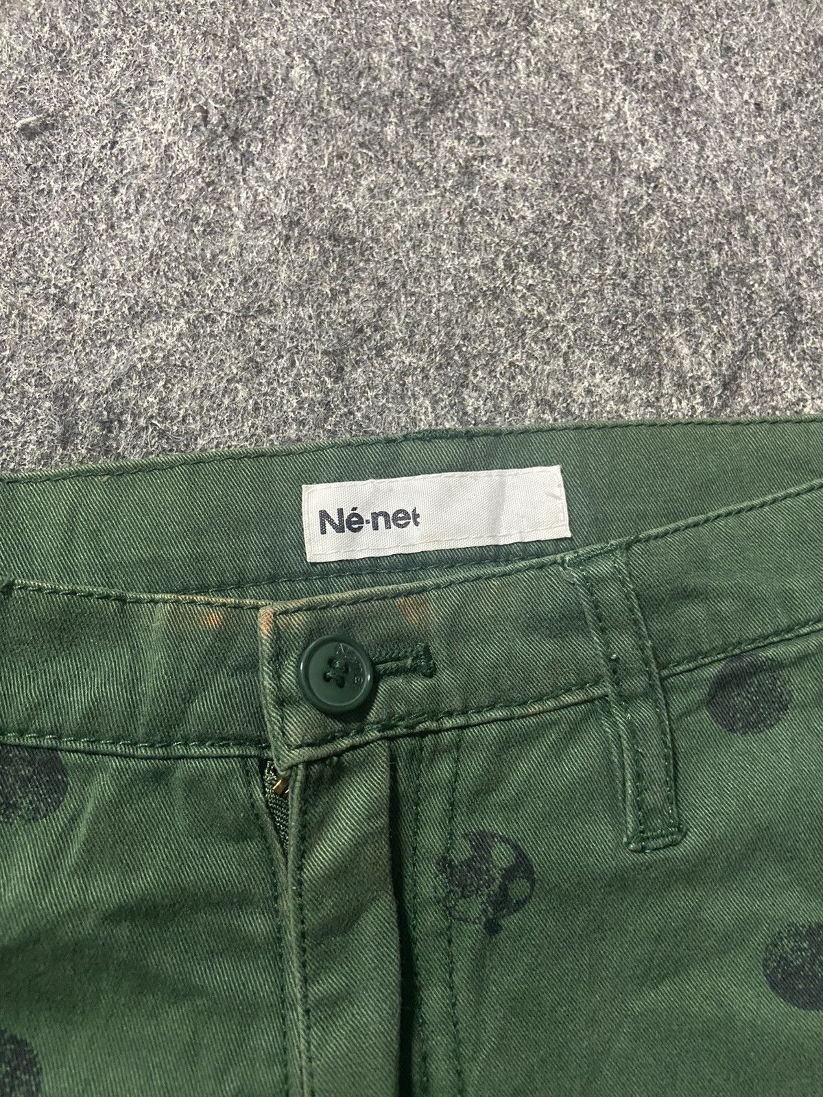 Issey Miyake × Japanese Brand × Ne-Net VTG ne-net by issey miyake work pants polka Size US 28 / EU 44 - 7 Thumbnail