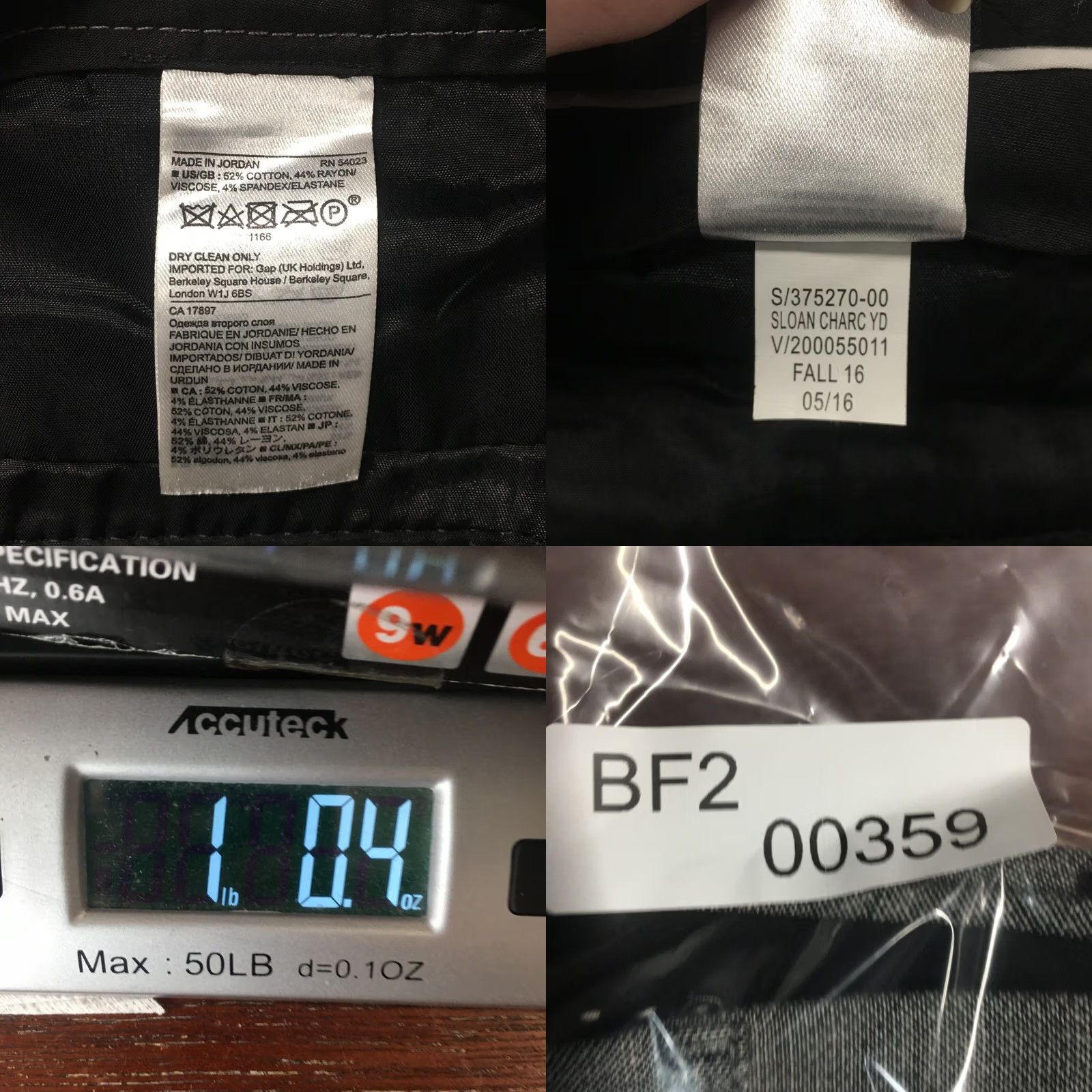 Banana Republic Banana Republic Sloan Dress Pants Womens Gray Cotton Blend Zip 10 Size 32" / US 10 / IT 46 - 10 Thumbnail