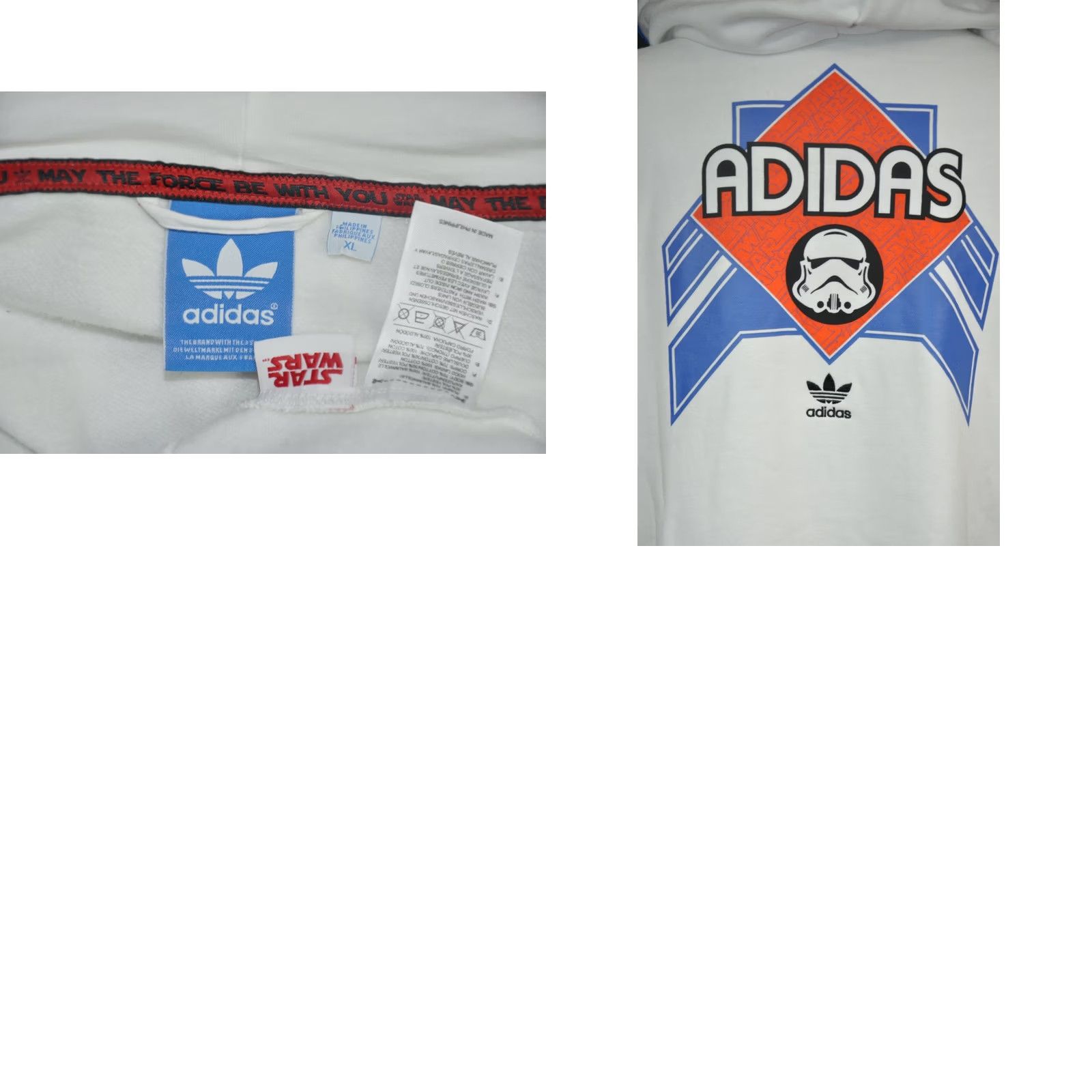Adidas ADIDAS x STAR WARS Stormtrooper Hoodie Jacket Men XL Sweatshirt Pullover Vintage No Size US XL / EU 56 / 4 - 8 Thumbnail