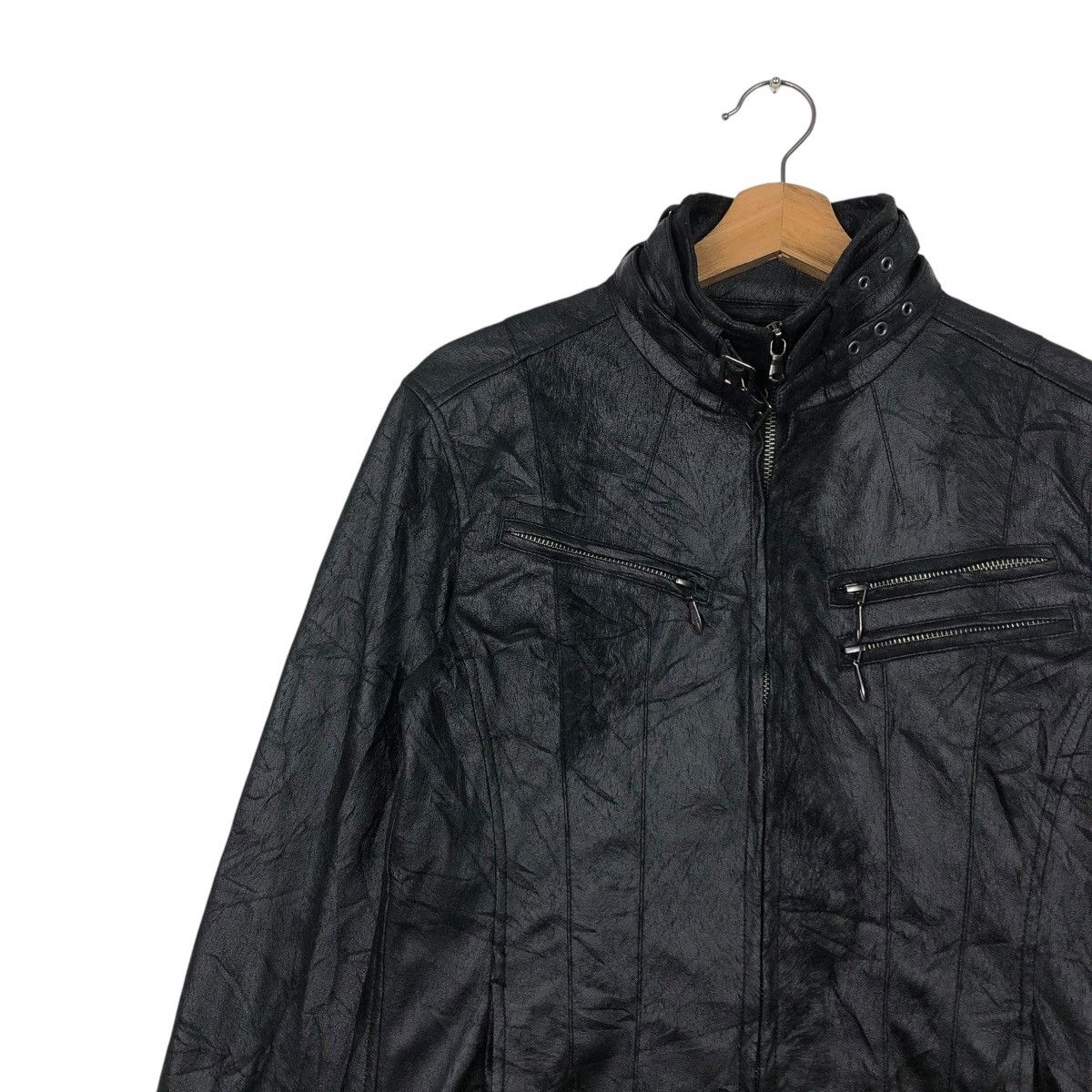 Japanese Brand 🔥VINTAGE BIKER JACKET TORNADO MART MULTI POCKET CAFE RACER Size US M / EU 48-50 / 2 - 9 Thumbnail